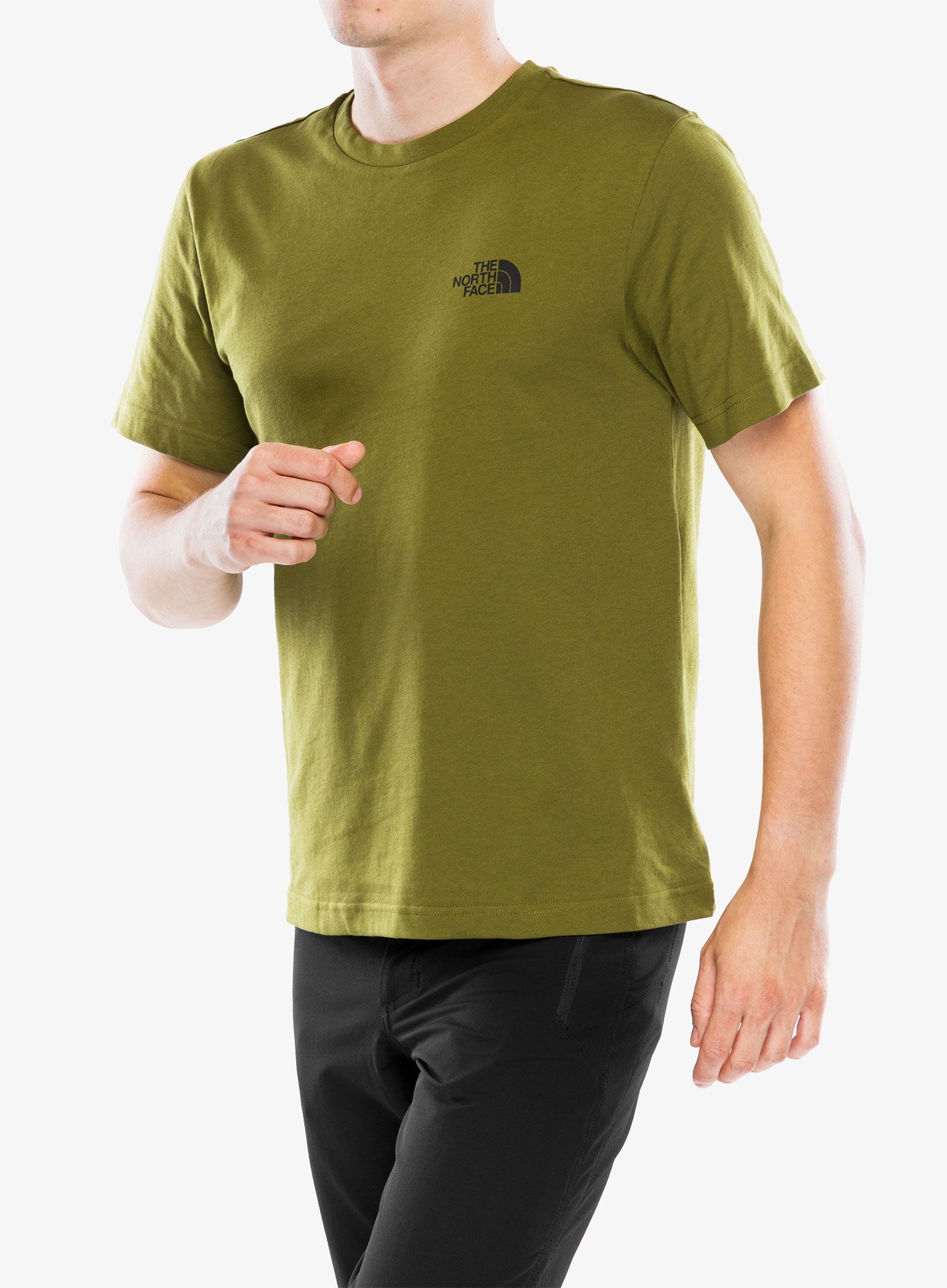 Bavlněné tričko The North Face S/S Simple Dome Tee - forest olive