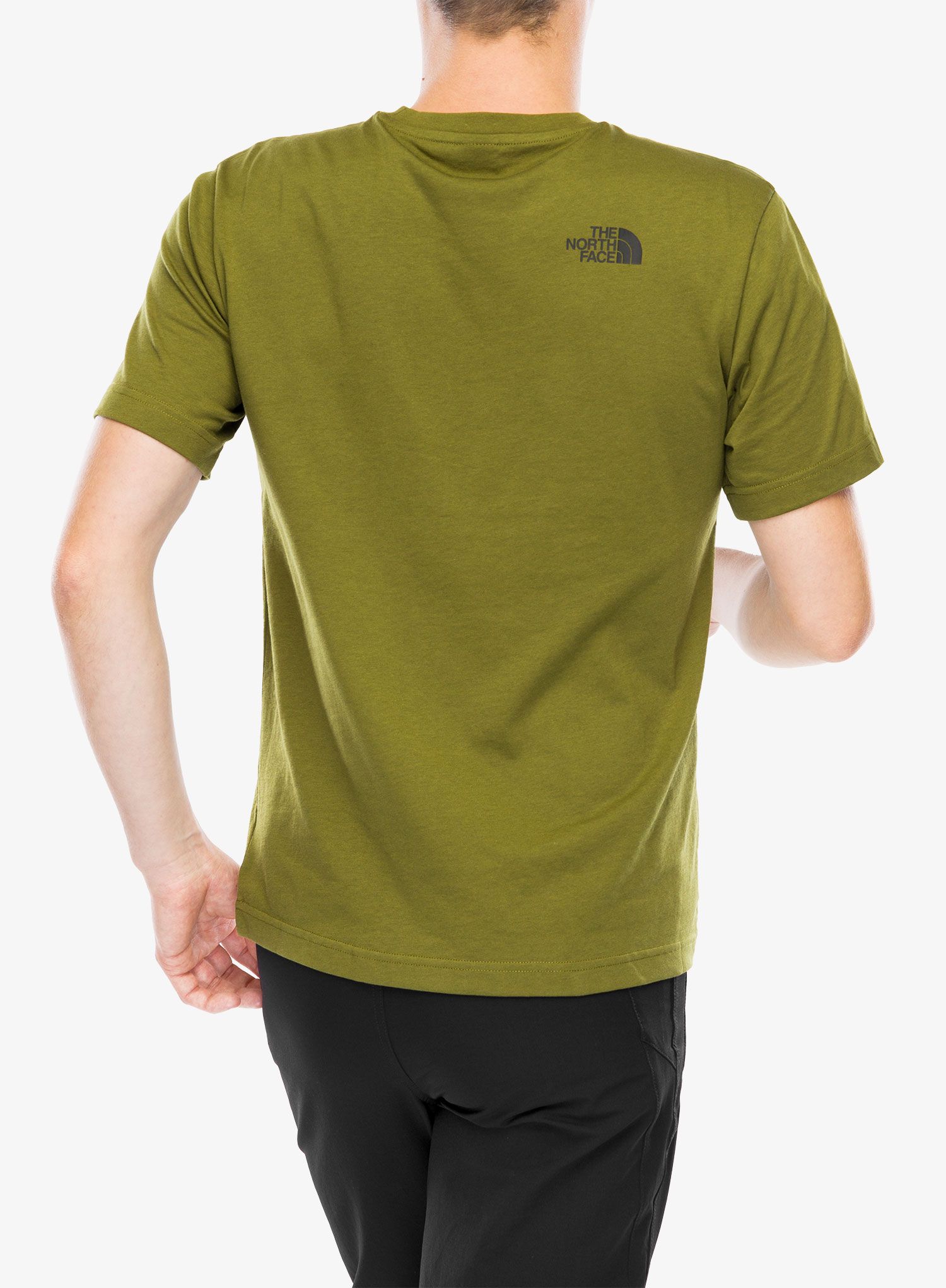 Bavlněné tričko The North Face S/S Simple Dome Tee - forest olive