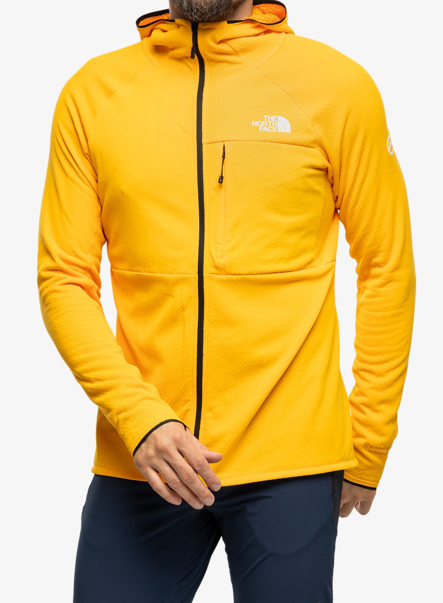 Fleece mikina The North Face Summit FutureFleece FZ Hoodie - summit gold