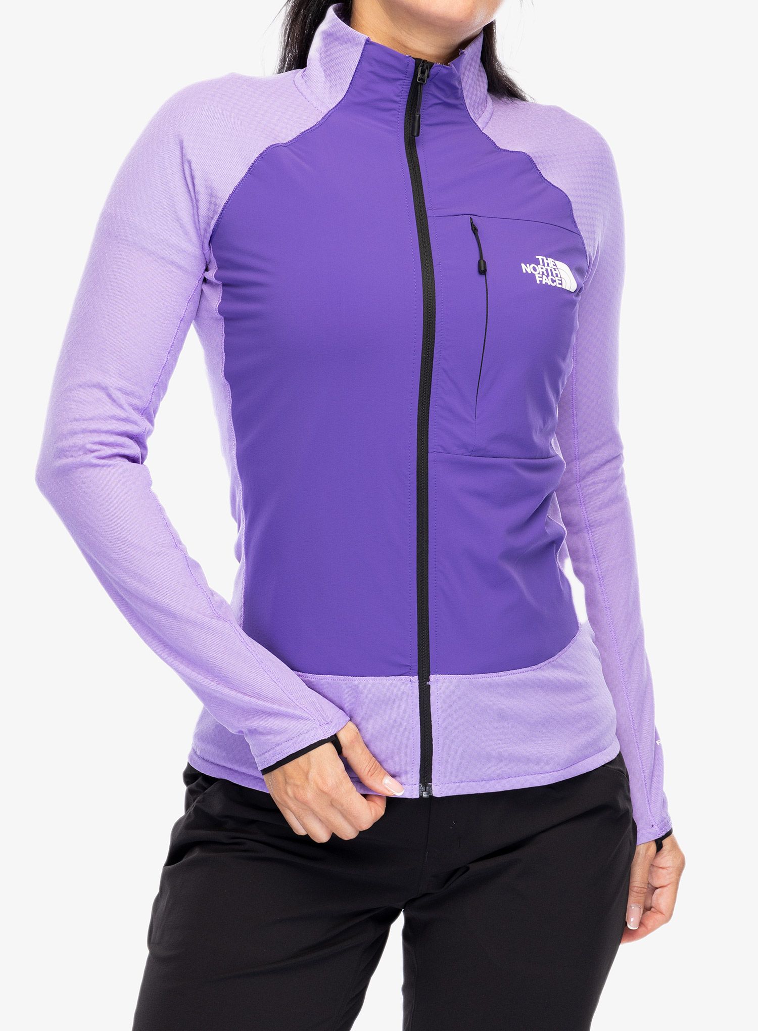Hybridní bunda dámská The North Face Summit Futurefleece Hybrid Jacket - peak purple/purple granite