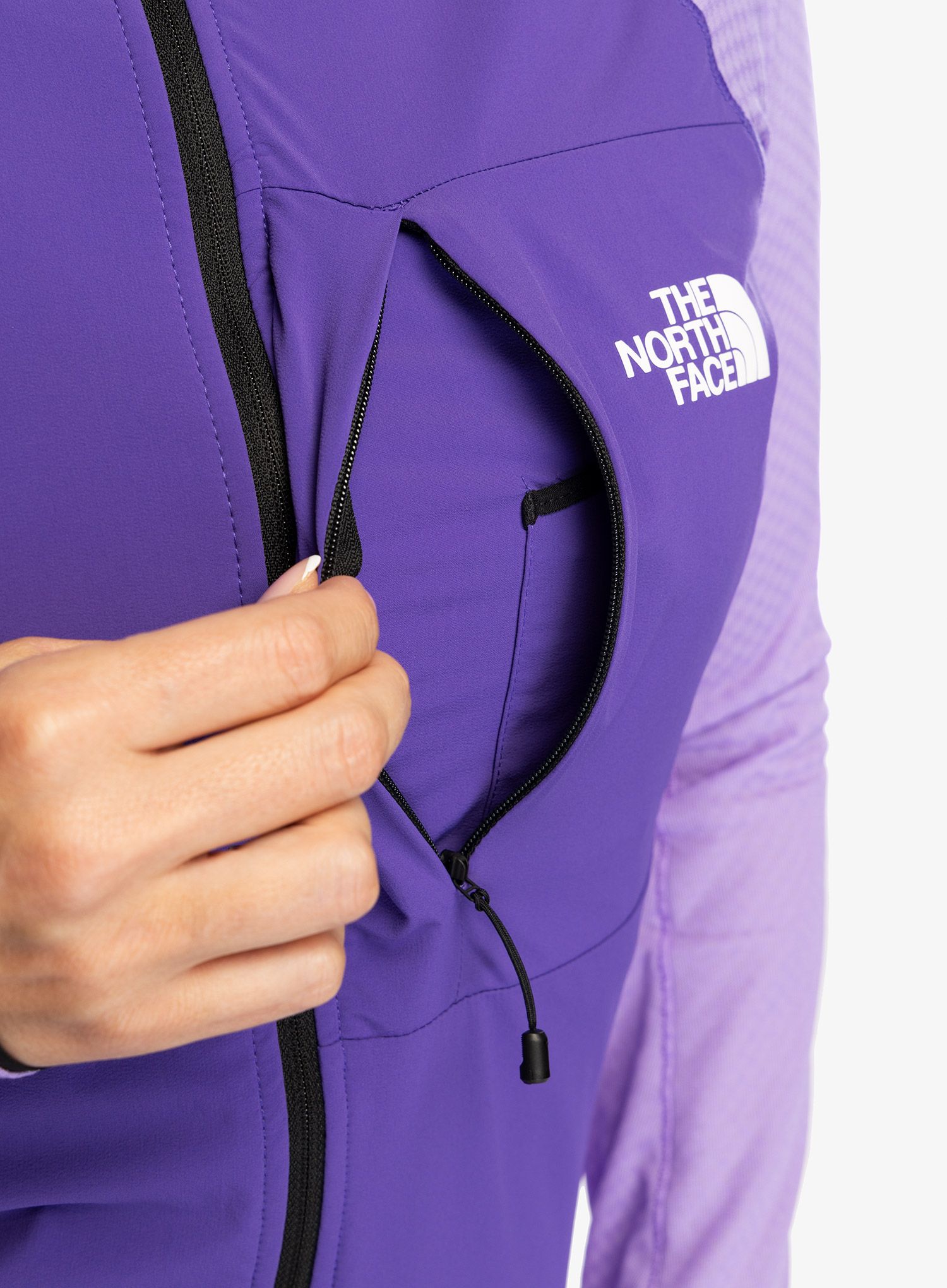 Hybridní bunda dámská The North Face Summit Futurefleece Hybrid Jacket - peak purple/purple granite