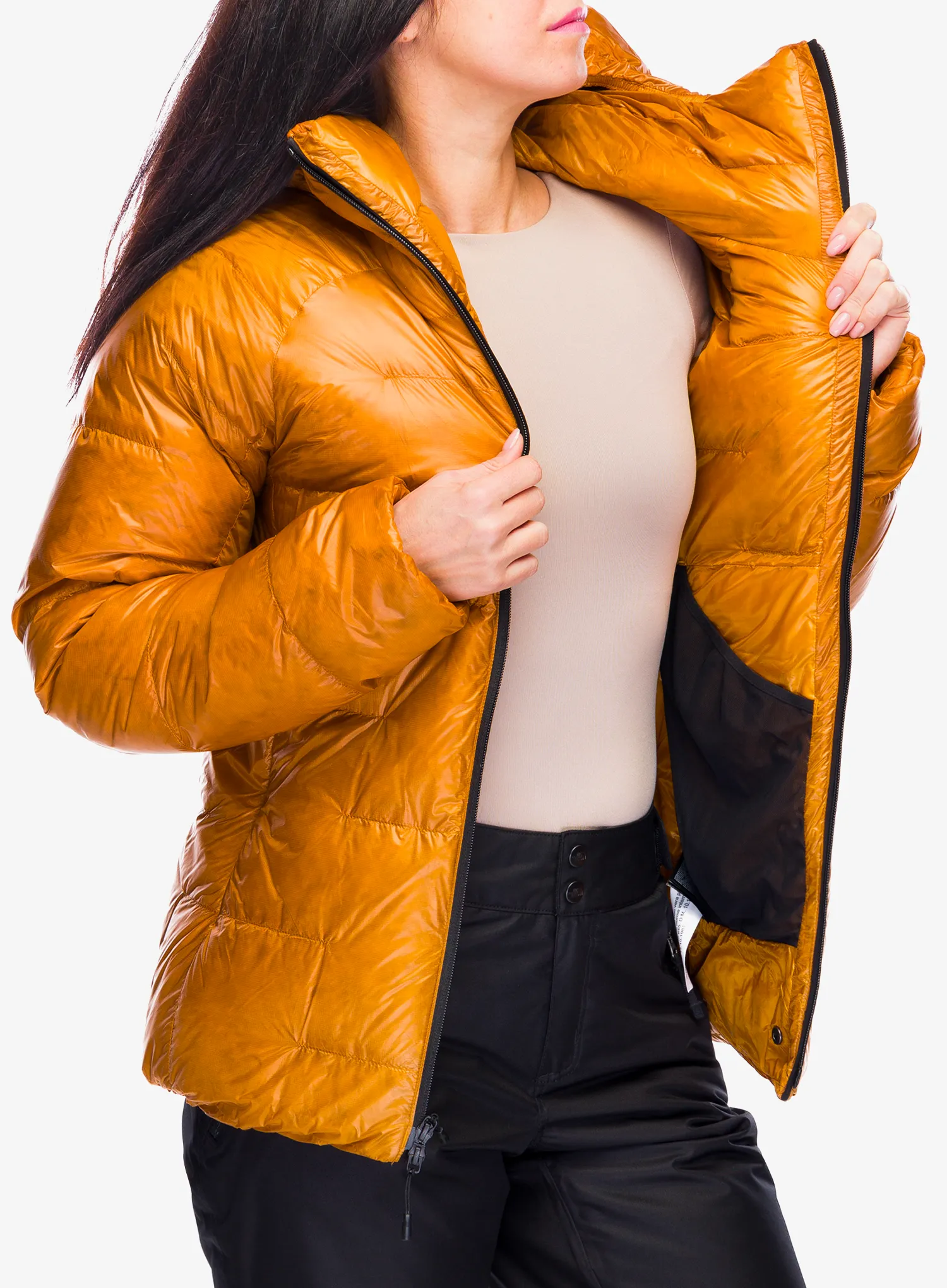 Dámská péřová bunda The North Face Summit Pumori Down Parka - iron citrus
