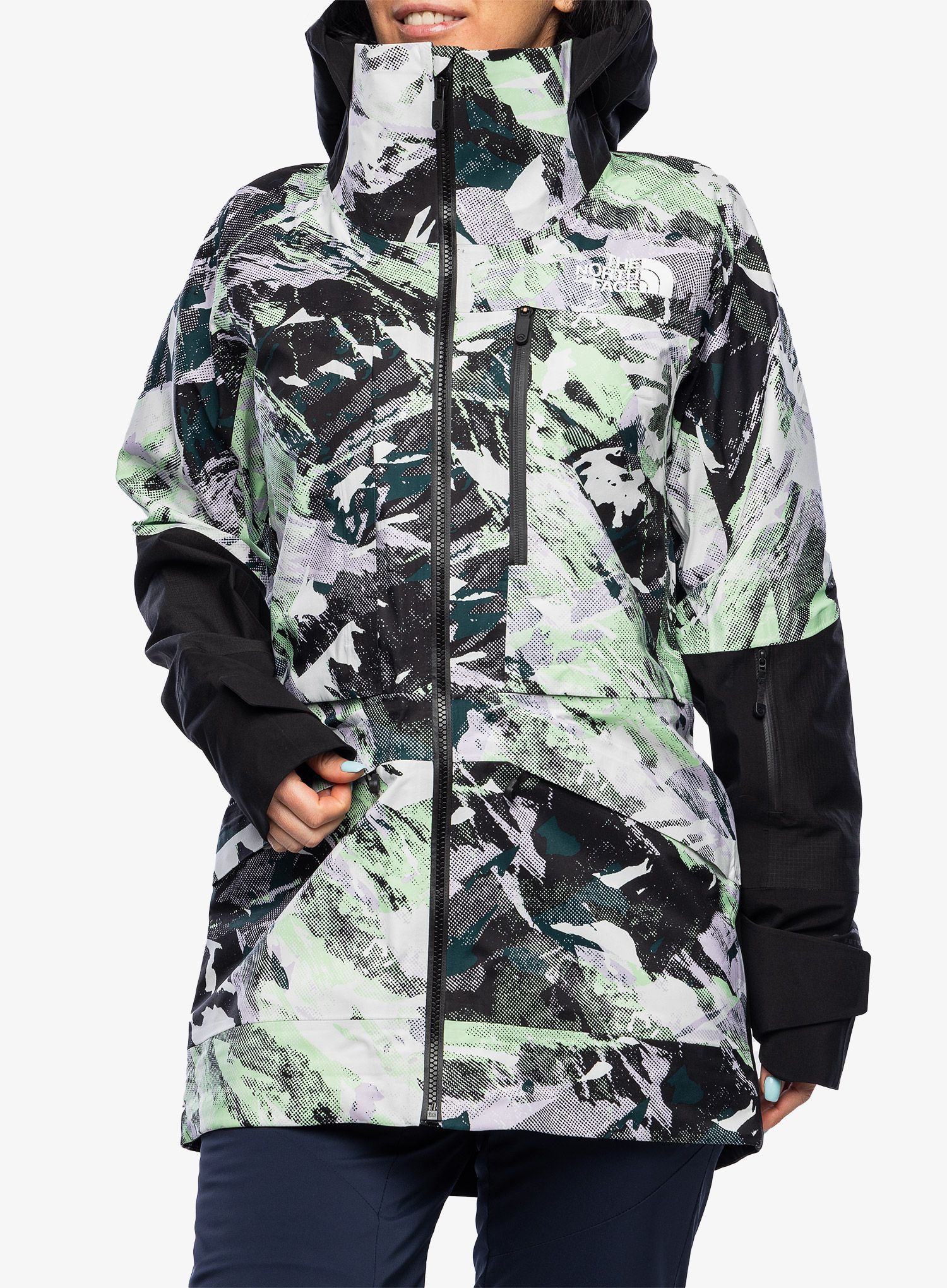 Dámská bunda The North Face Summit Verbier FUTURELIGHT Jacket - print/blk