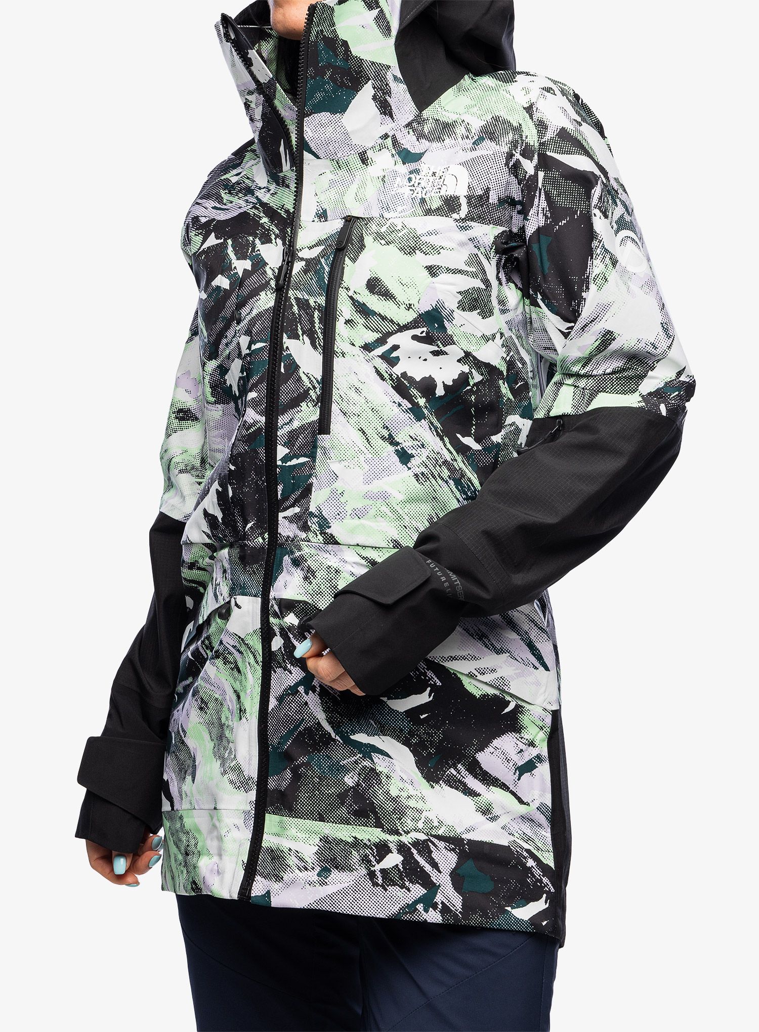 Dámská bunda The North Face Summit Verbier FUTURELIGHT Jacket - print/blk