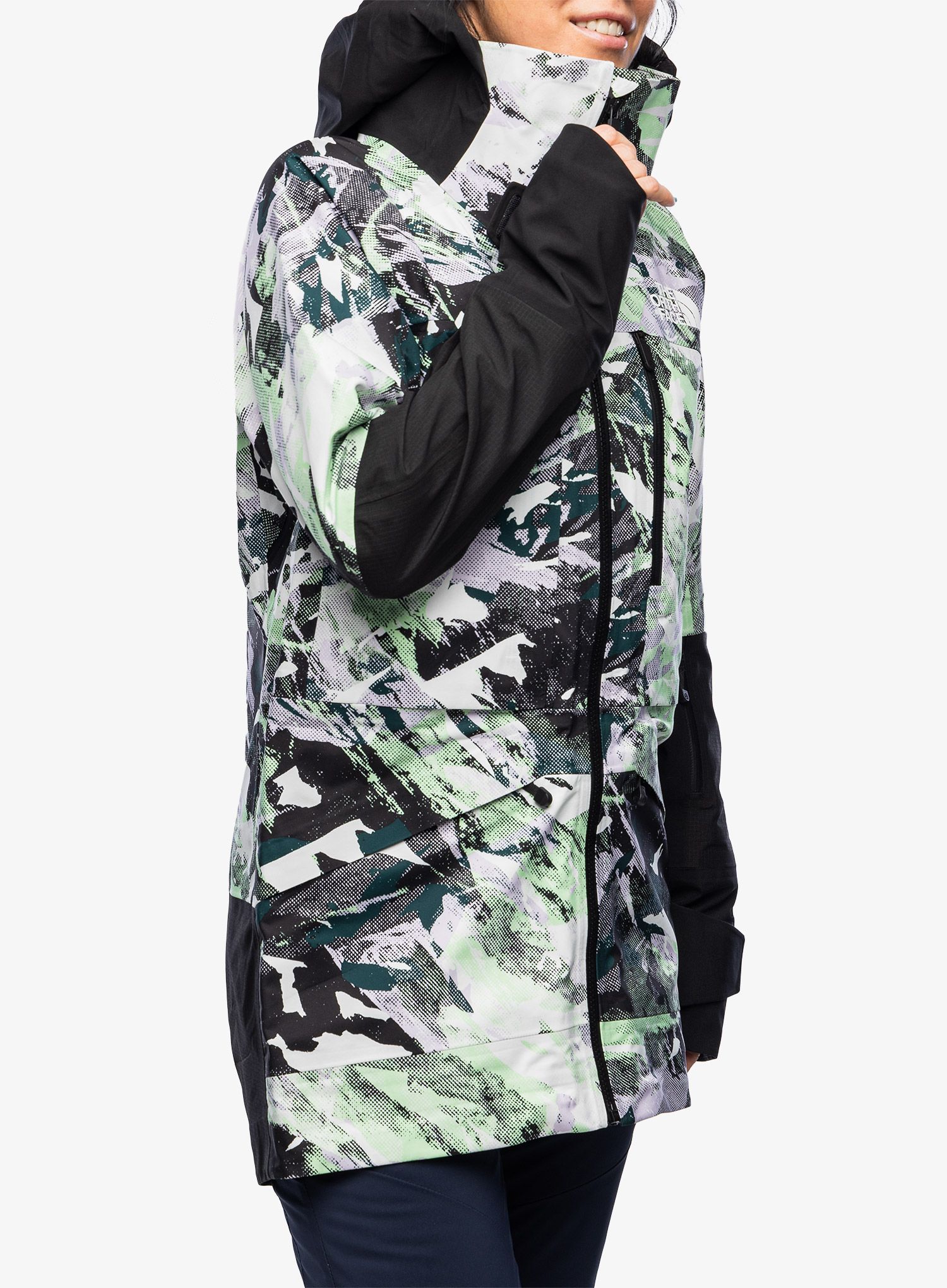 Dámská bunda The North Face Summit Verbier FUTURELIGHT Jacket - print/blk