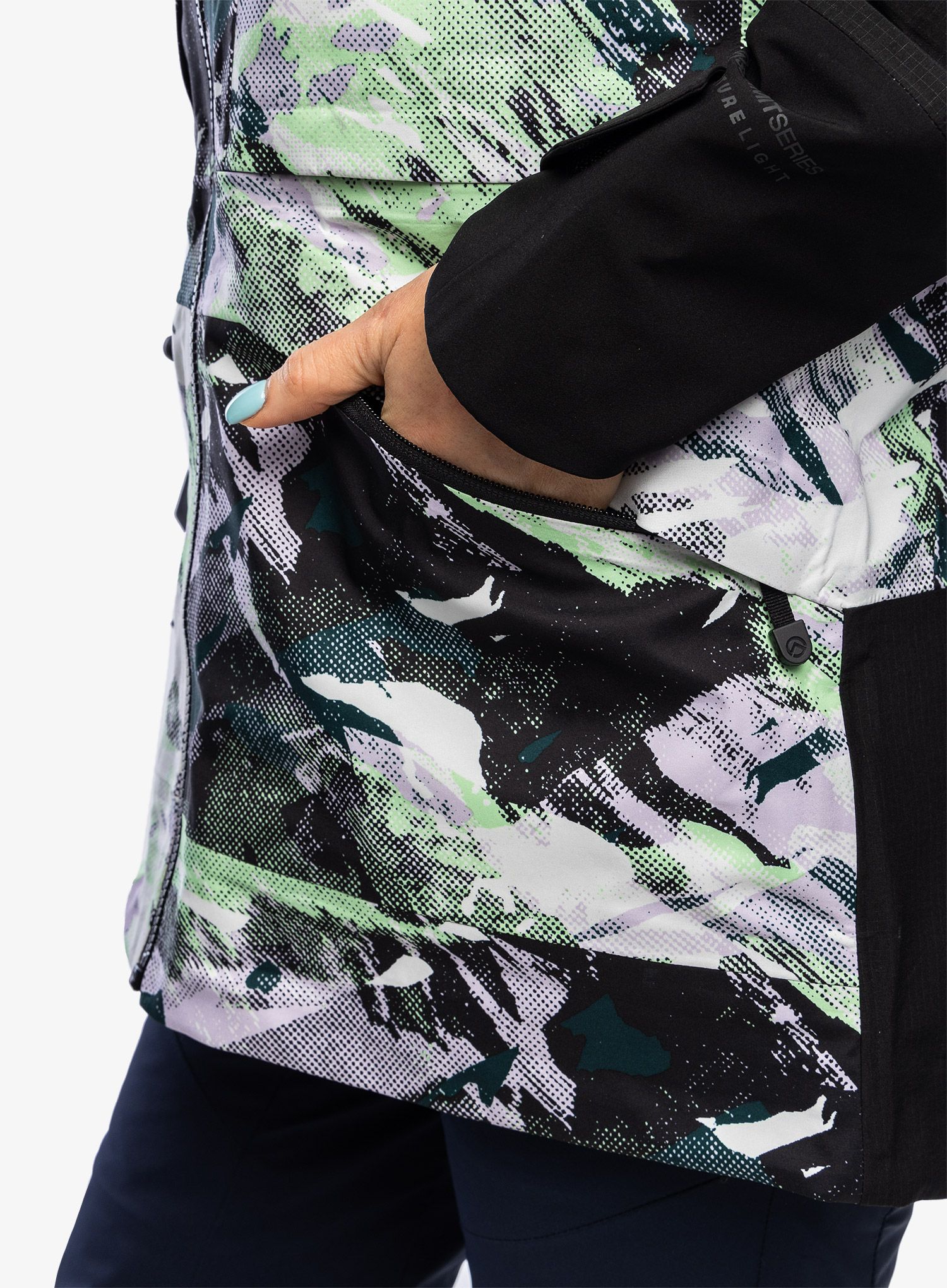 Dámská bunda The North Face Summit Verbier FUTURELIGHT Jacket - print/blk