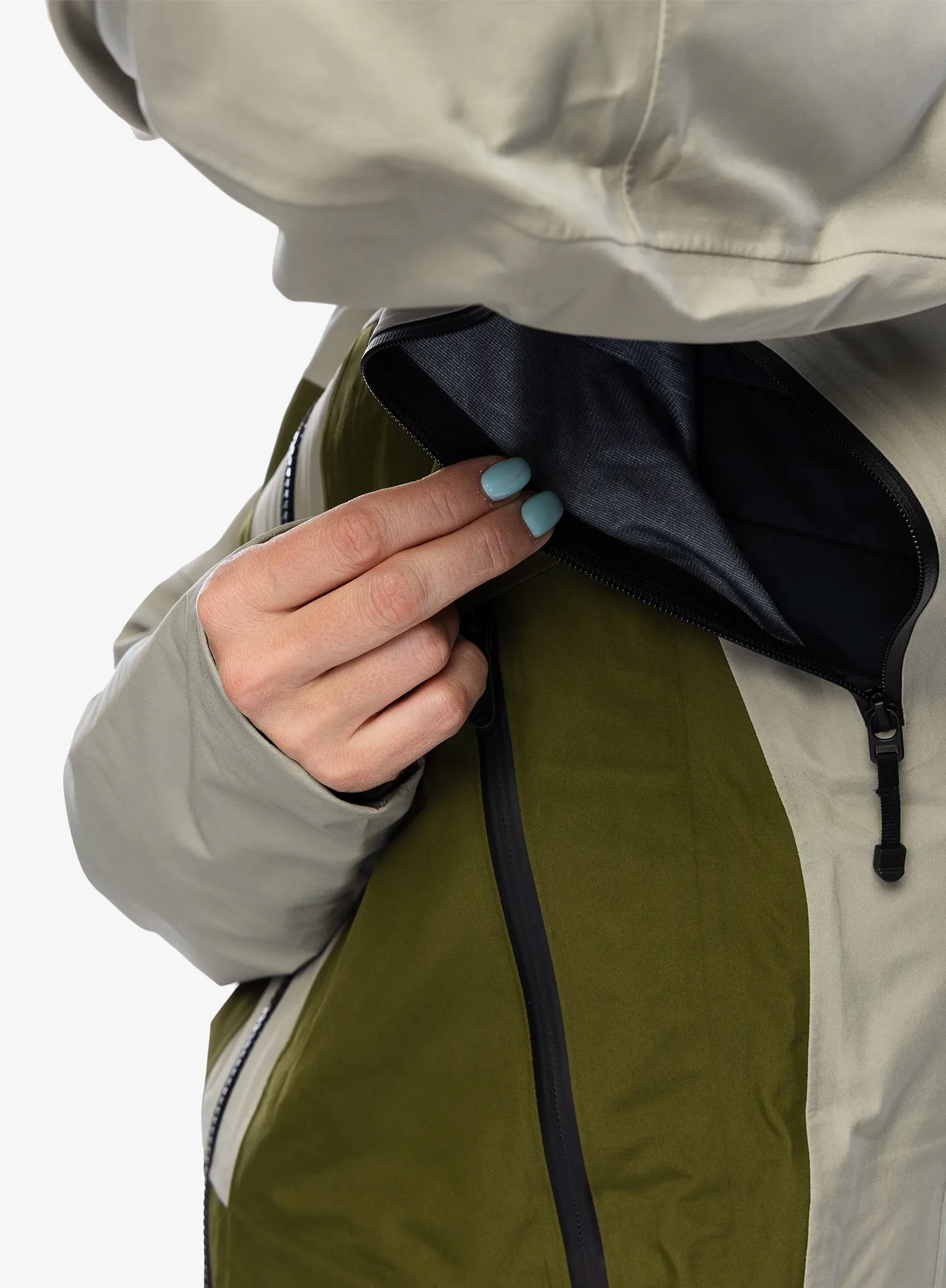 GORE TEX bunda dámská The North Face Summit Verbier GTX Jacket - clay grey/forest olive