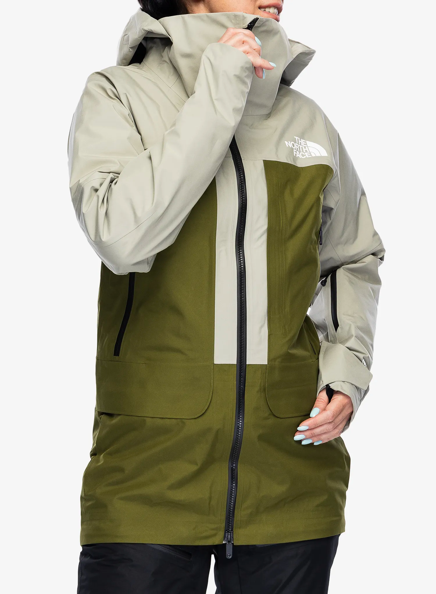 GORE TEX bunda dámská The North Face Summit Verbier GTX Jacket - clay grey/forest olive