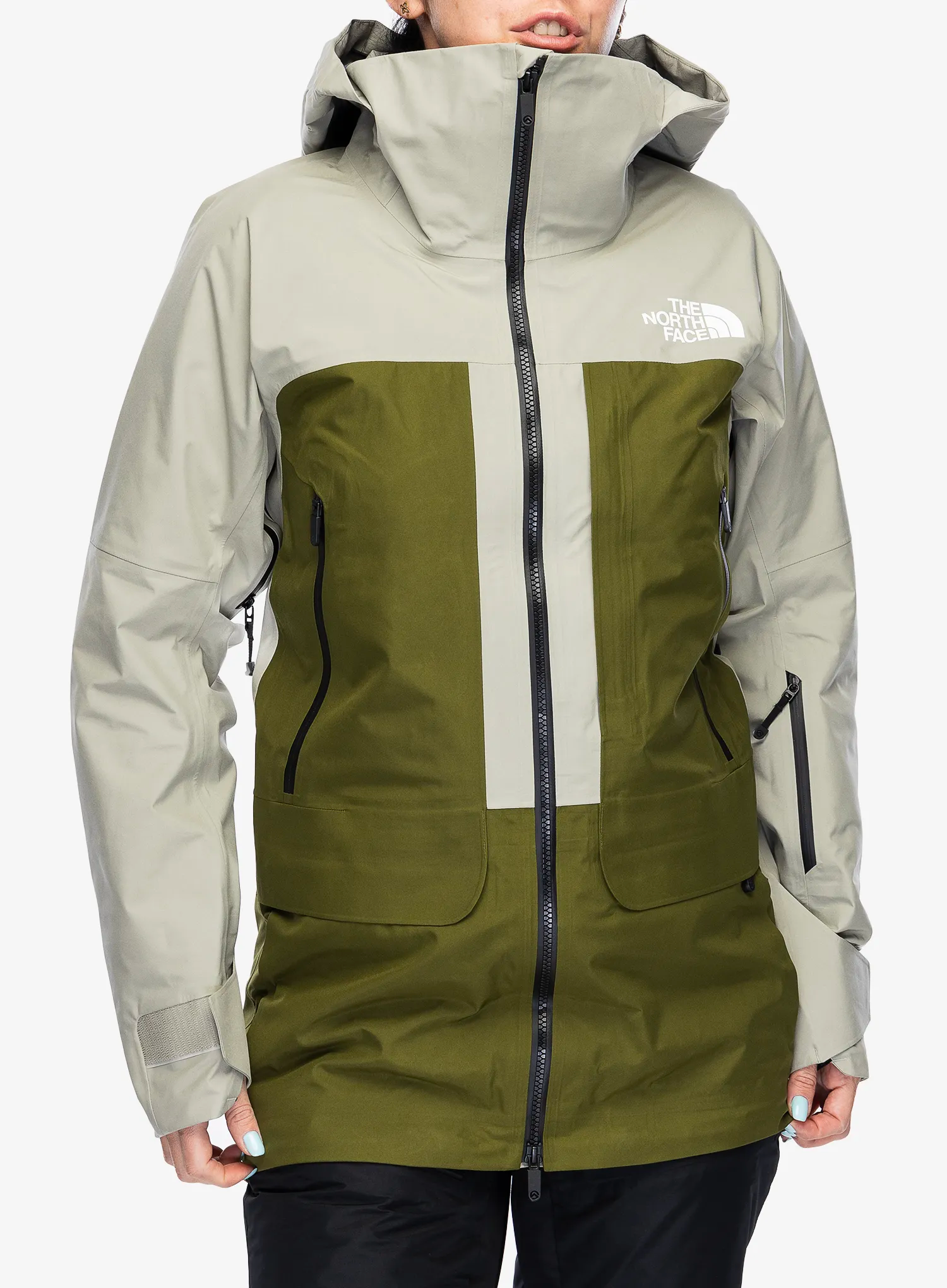 GORE TEX bunda dámská The North Face Summit Verbier GTX Jacket - clay grey/forest olive