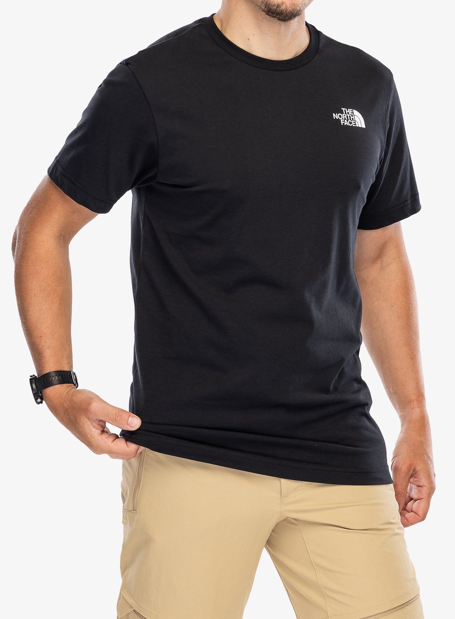 Bavlněné tričko The North Face Vertical SS Tee - tnf black