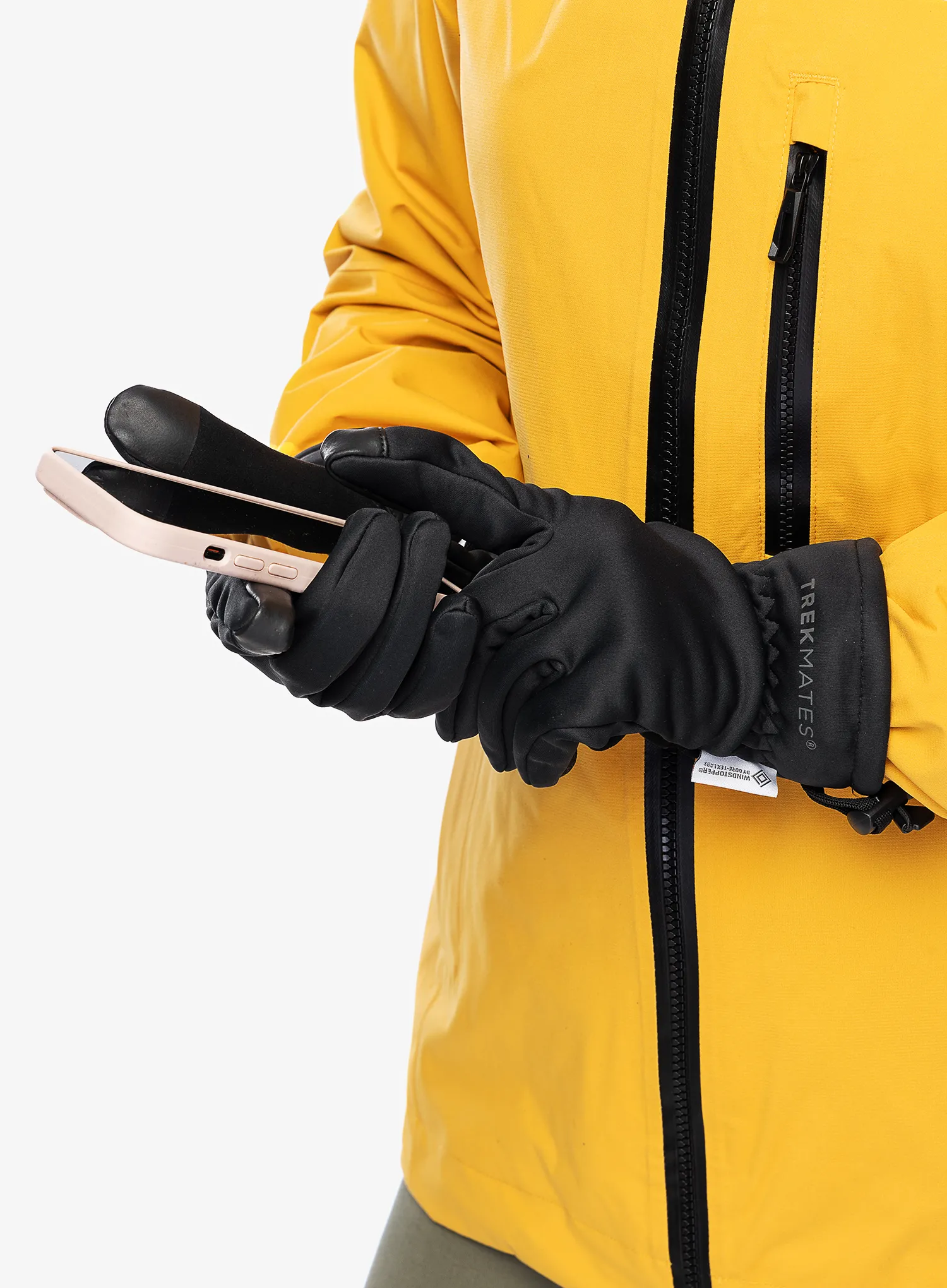Větruvzdorné rukavice Trekmates Rigg Gloves - black
