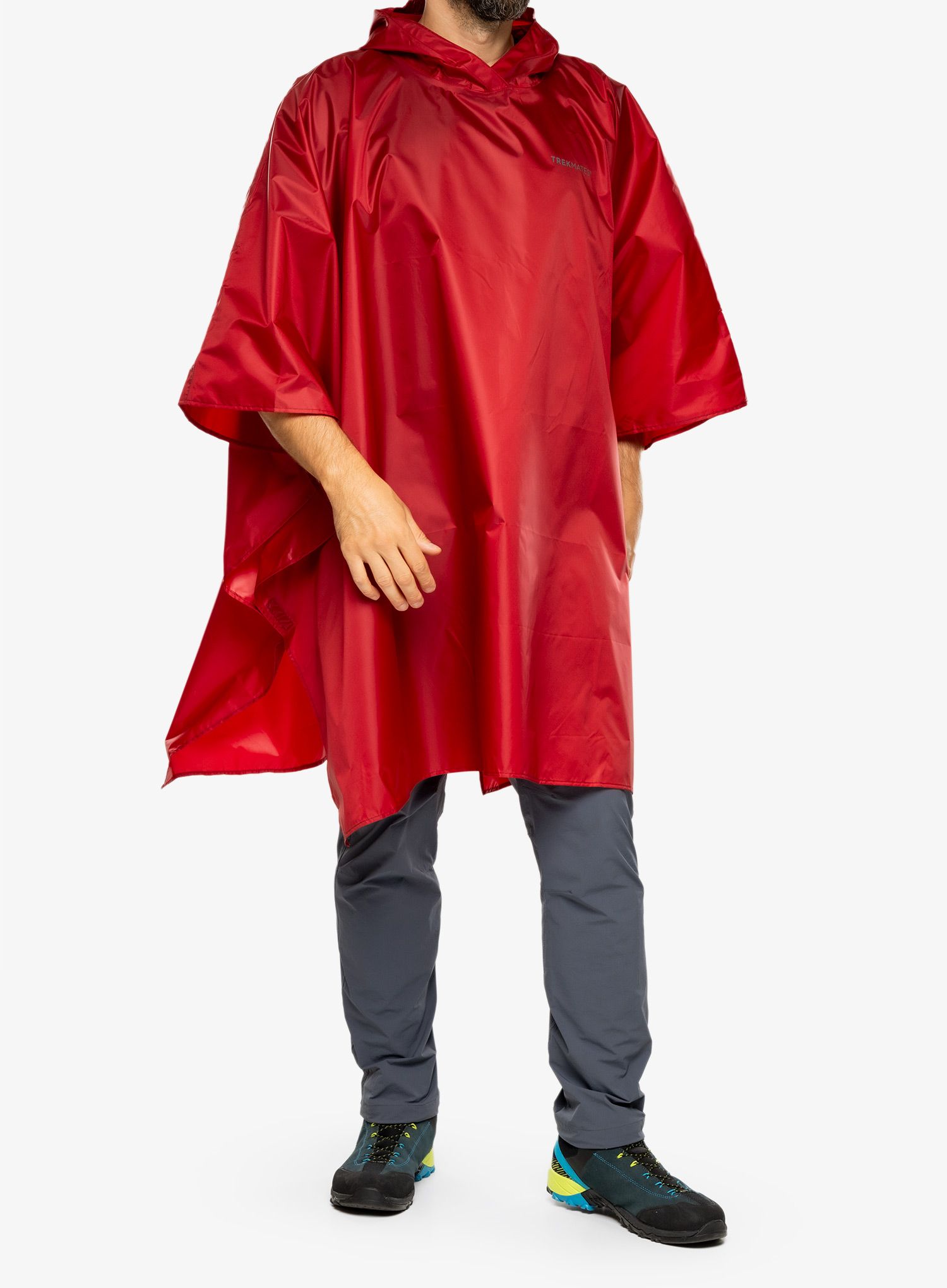 Turistická pláštěnka Trekmates Tour Poncho - chili pepper