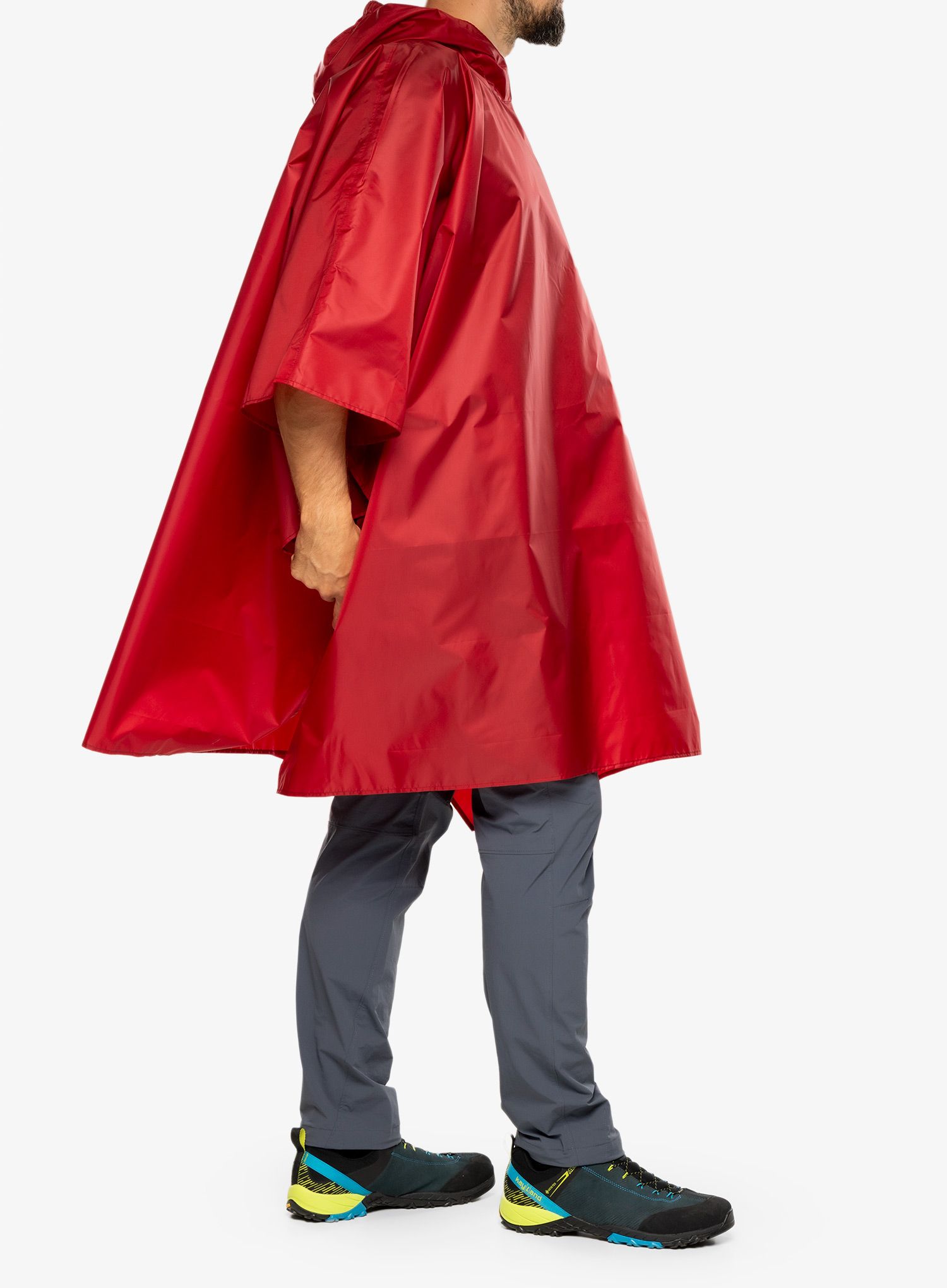 Turistická pláštěnka Trekmates Tour Poncho - chili pepper