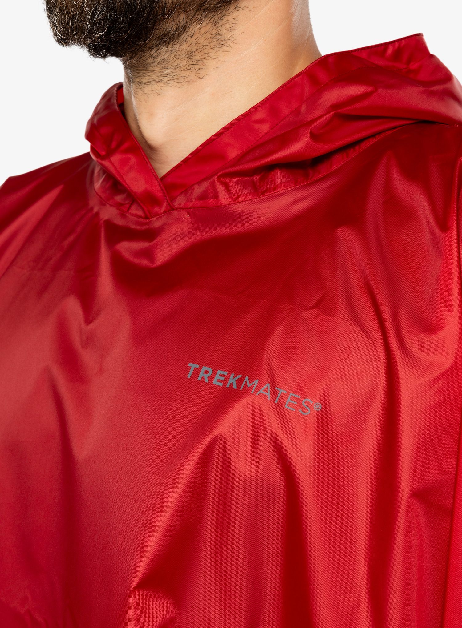 Turistická pláštěnka Trekmates Tour Poncho - chili pepper