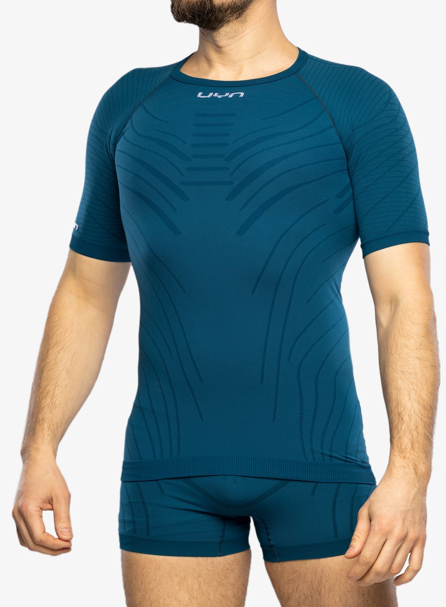 Termotriko UYN Motyon 2.0 UW Shirt SH SL - blue poseidon