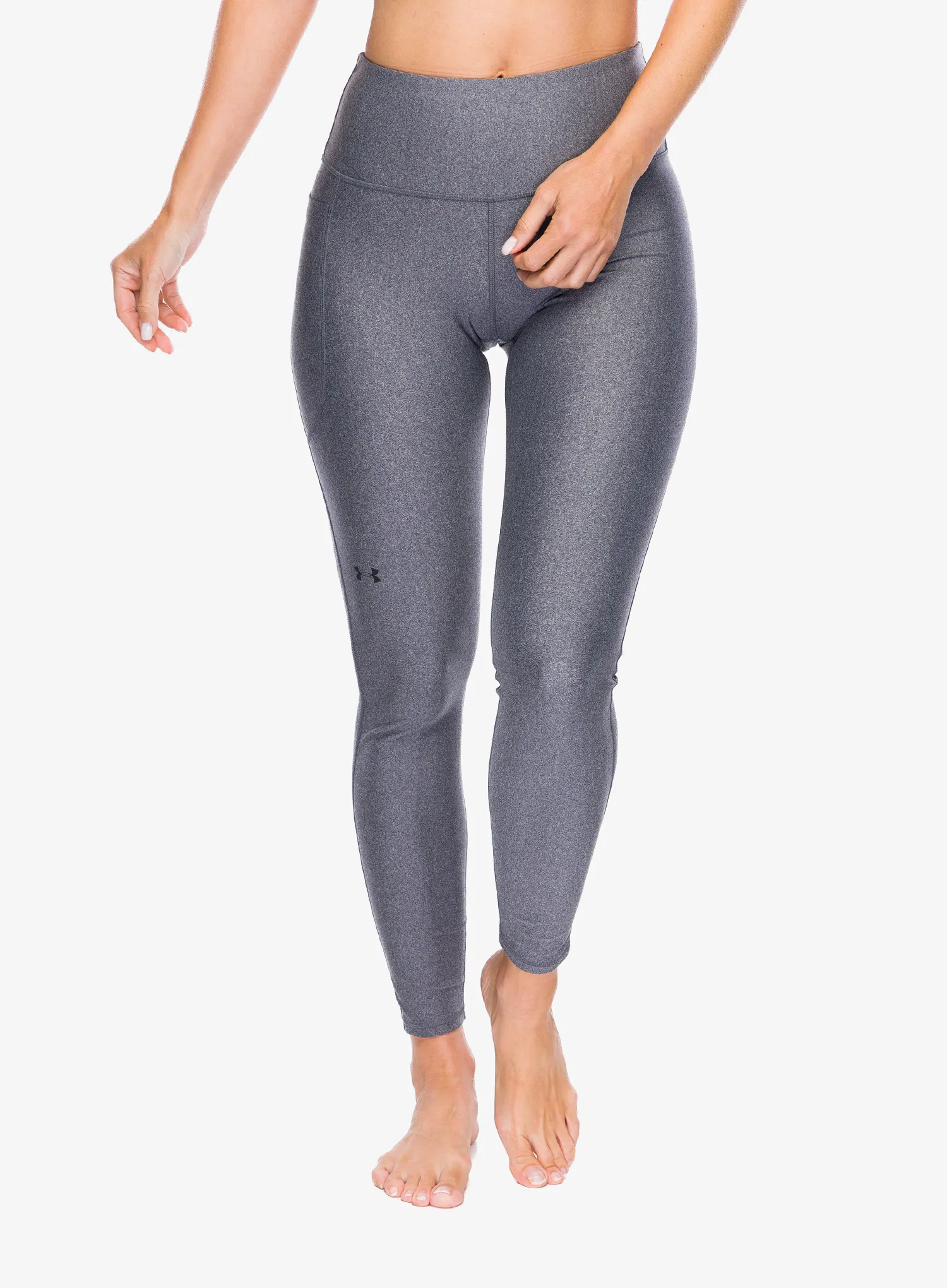 Dámské tréninkové legíny Under Armour Armour HiRise Leg - charcoal light heather/black