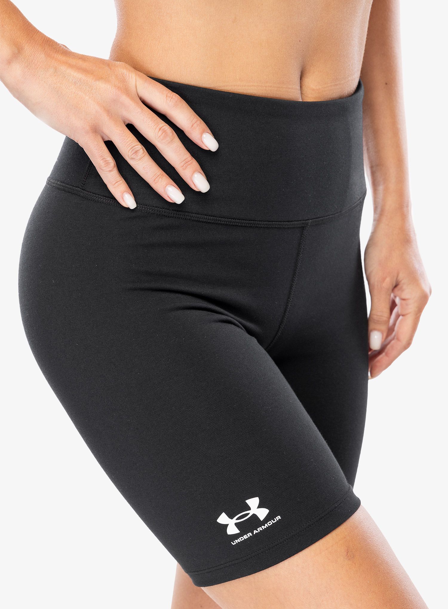 Dámské sportovní kraťasy Under Armour Campus 7in Shorts - black/white
