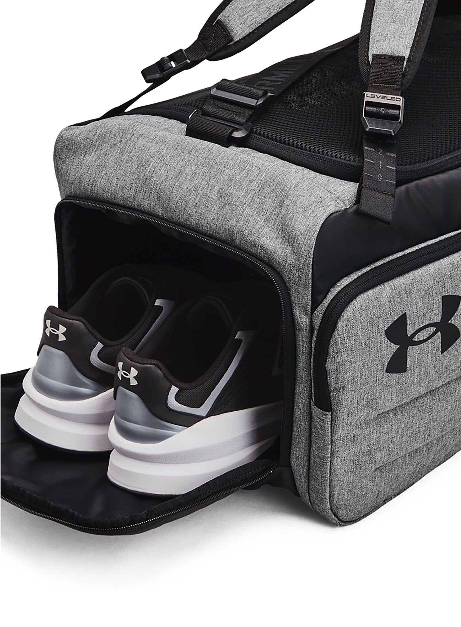 Taška Under Armour Contain Duo Medium BP Duffle - castlerock medium/black/white
