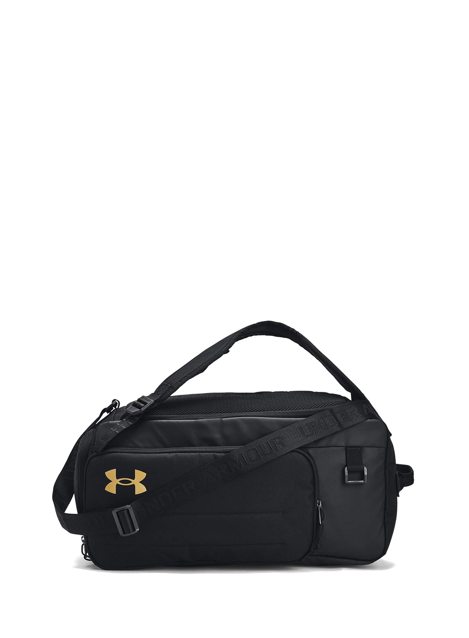 Taška Under Armour Contain Duo Small BP Duffle - black/metallic gold