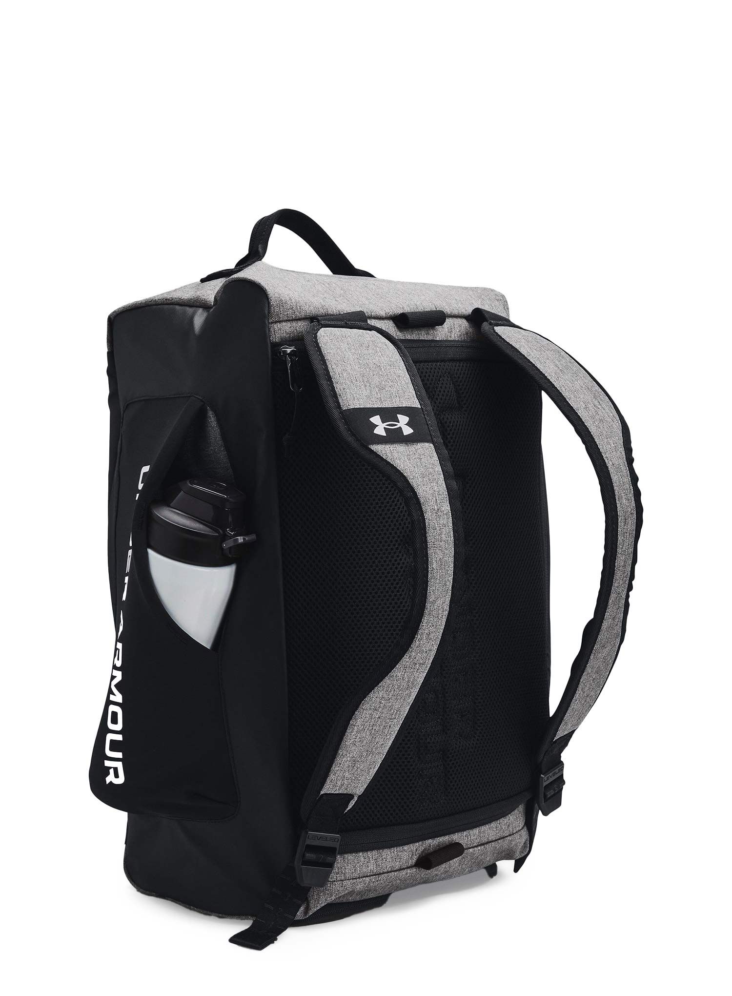 Taška Under Armour Contain Duo Small BP Duffle - castlerock medium/black/white