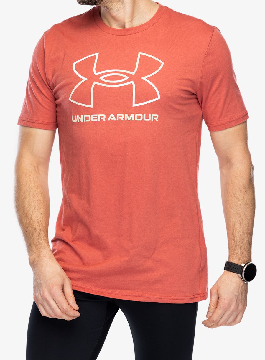 Tričko s potiskem Under Armour GL Foundation SS - sedona red/white