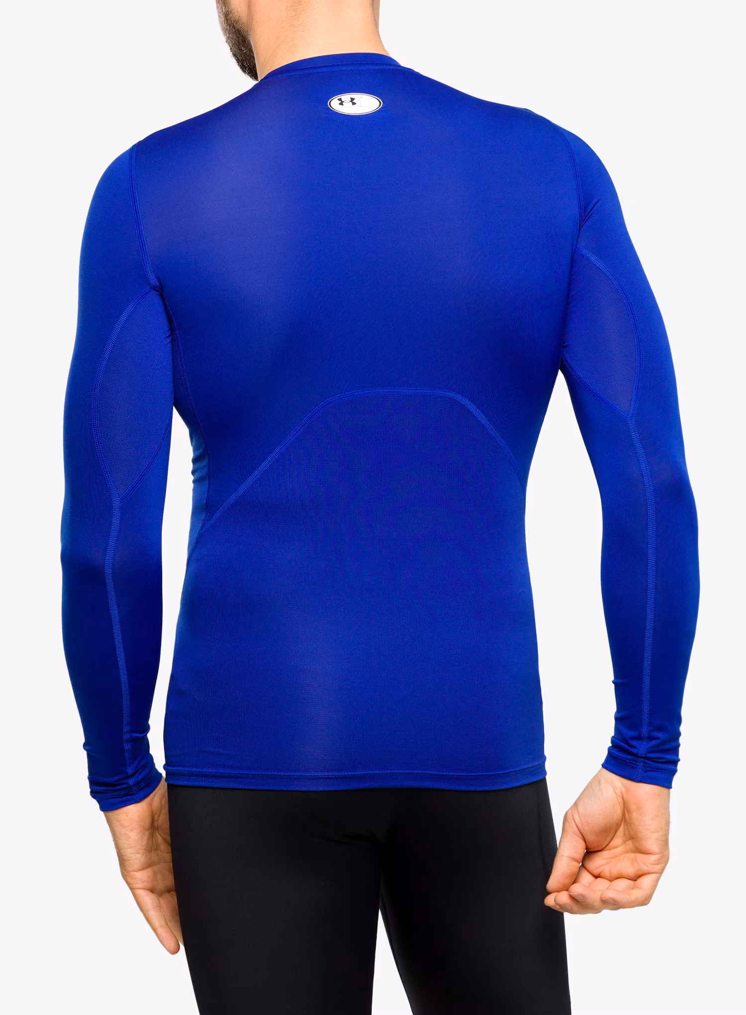Mikina Under Armour HG Armour Comp LS - royal/white