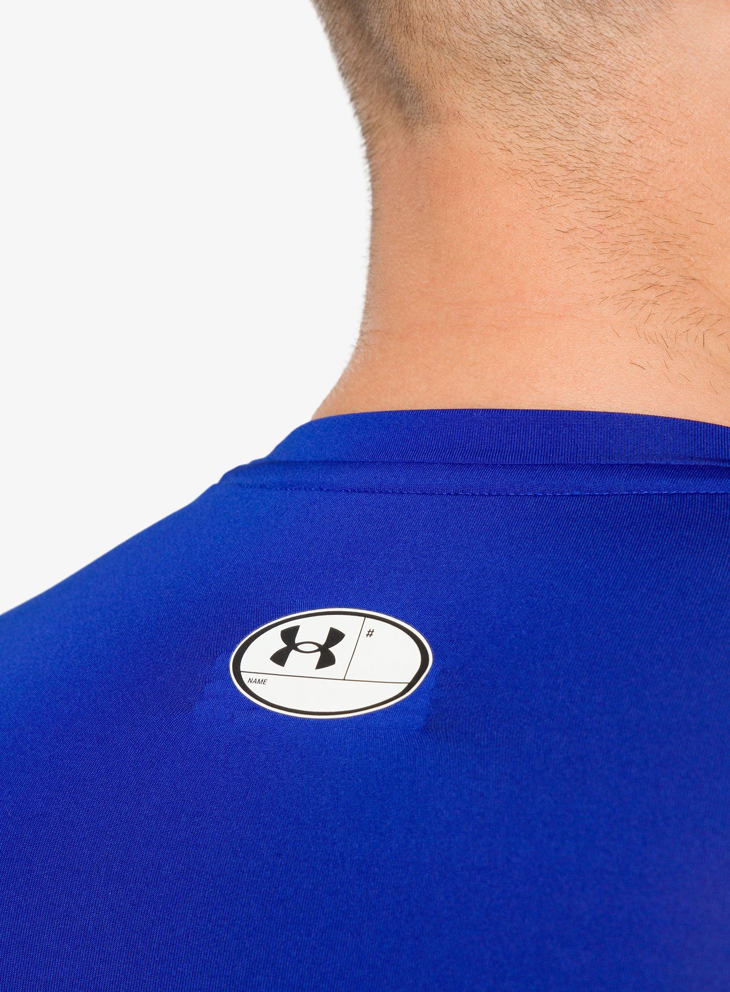 Mikina Under Armour HG Armour Comp LS - royal/white