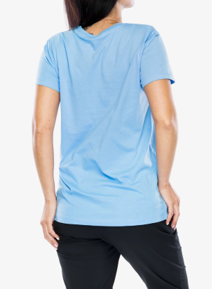 Bavlněné tričko dámské Under Armour Live Sportstyle Graphic SSC - horizon blue/white