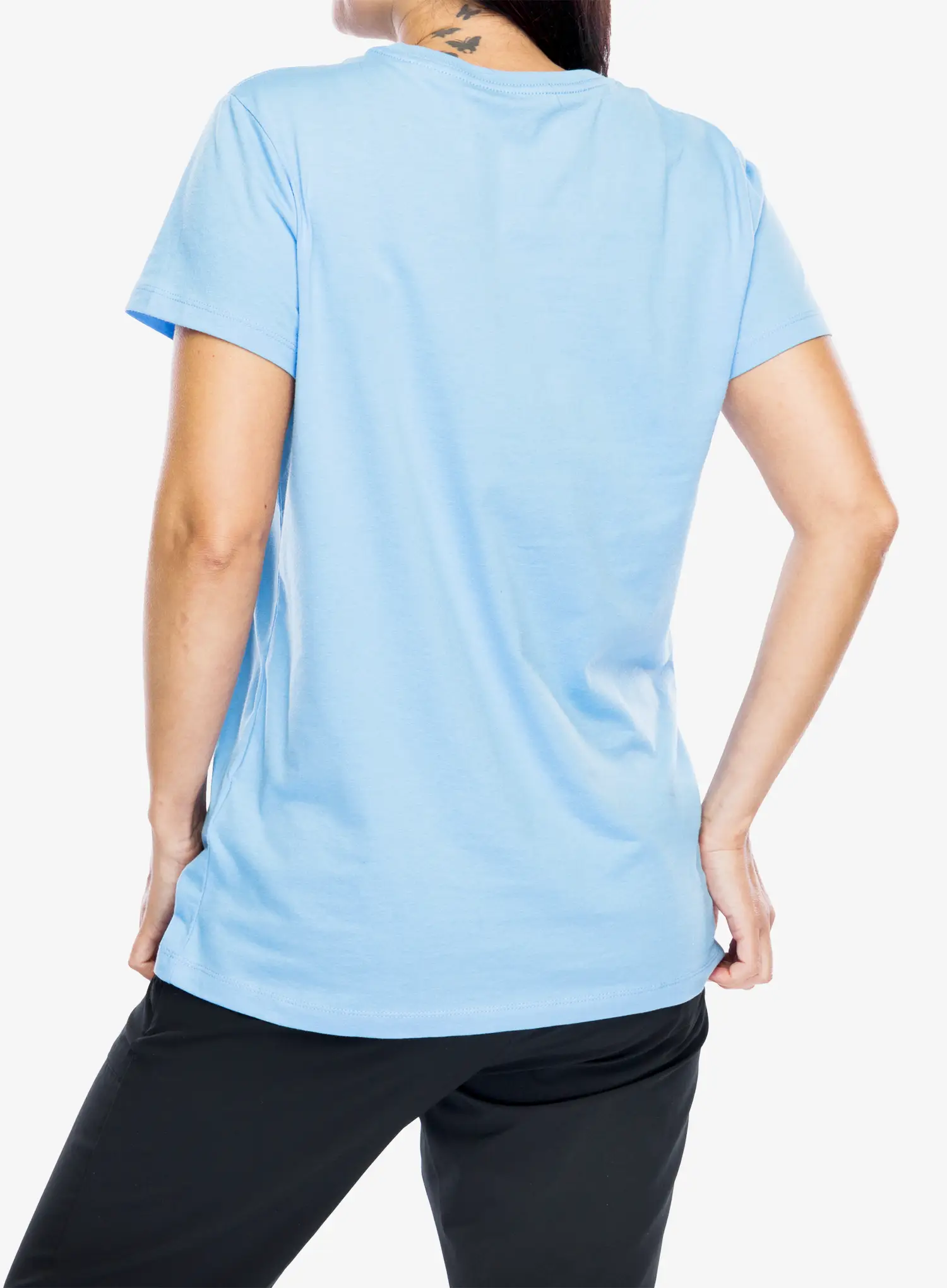 Bavlněné tričko dámské Under Armour Live Sportstyle Graphic SSC - horizon blue/white