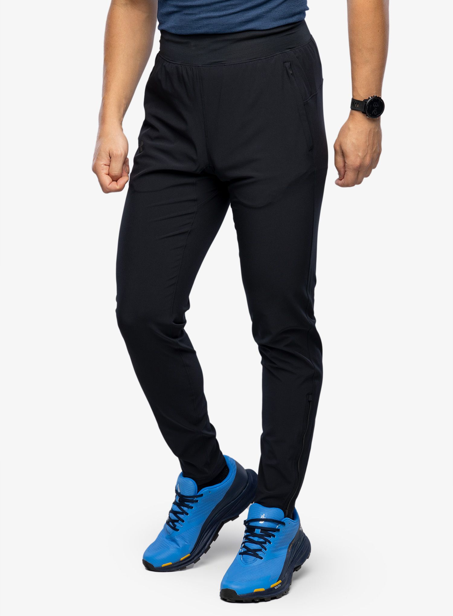 Kalhoty Under Armour OutRun The Storm Pants - black/black/reflective