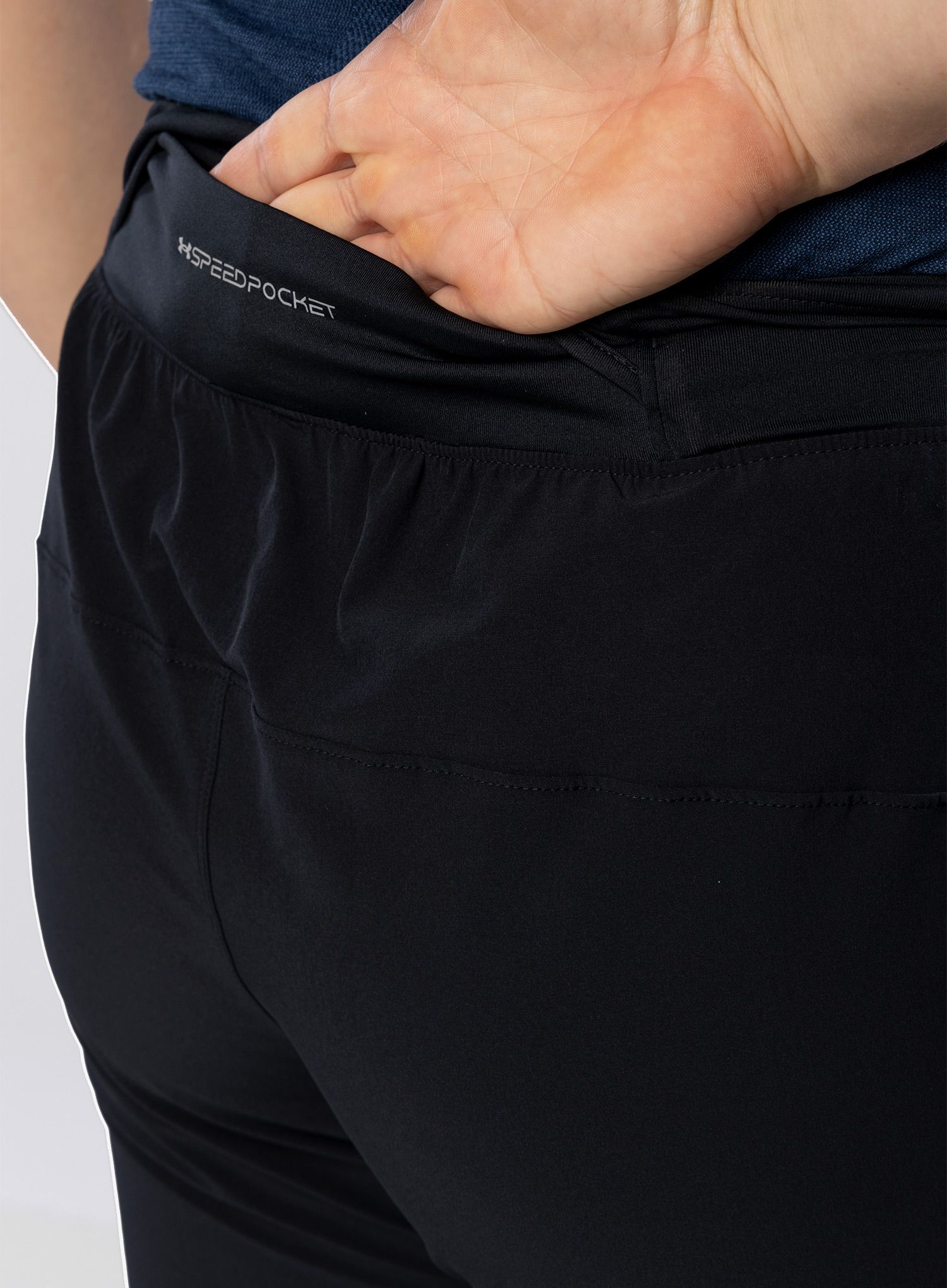 Kalhoty Under Armour OutRun The Storm Pants - black/black/reflective