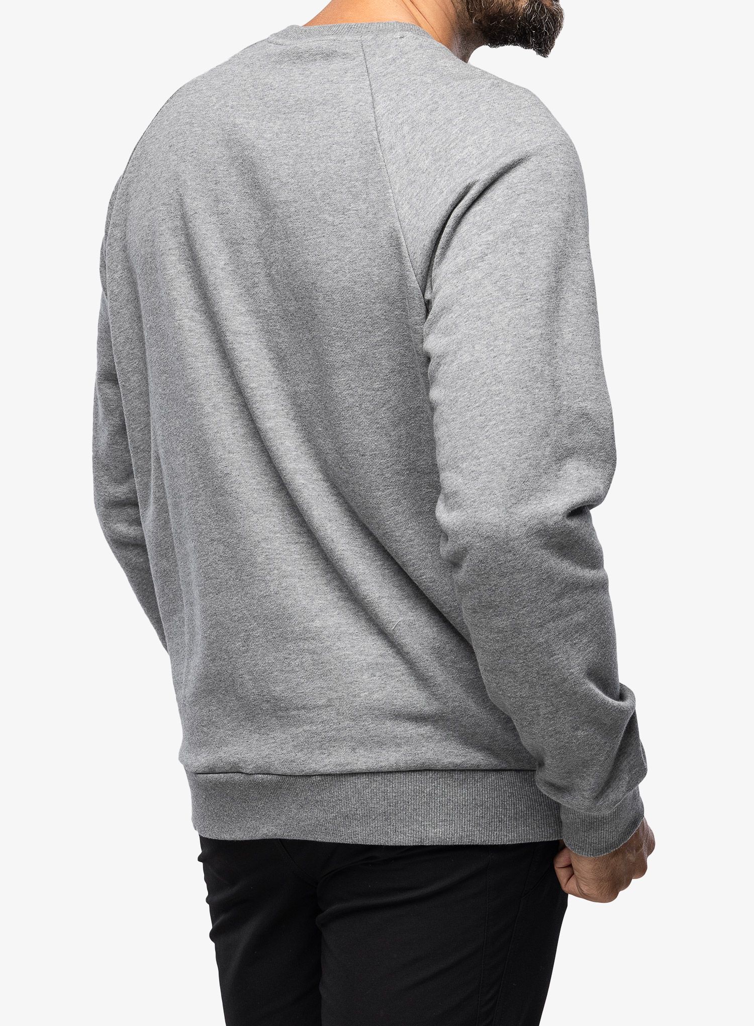 Mikina bez kapuce Under Armour Rival Fleece Crew - castlerock light heather/white