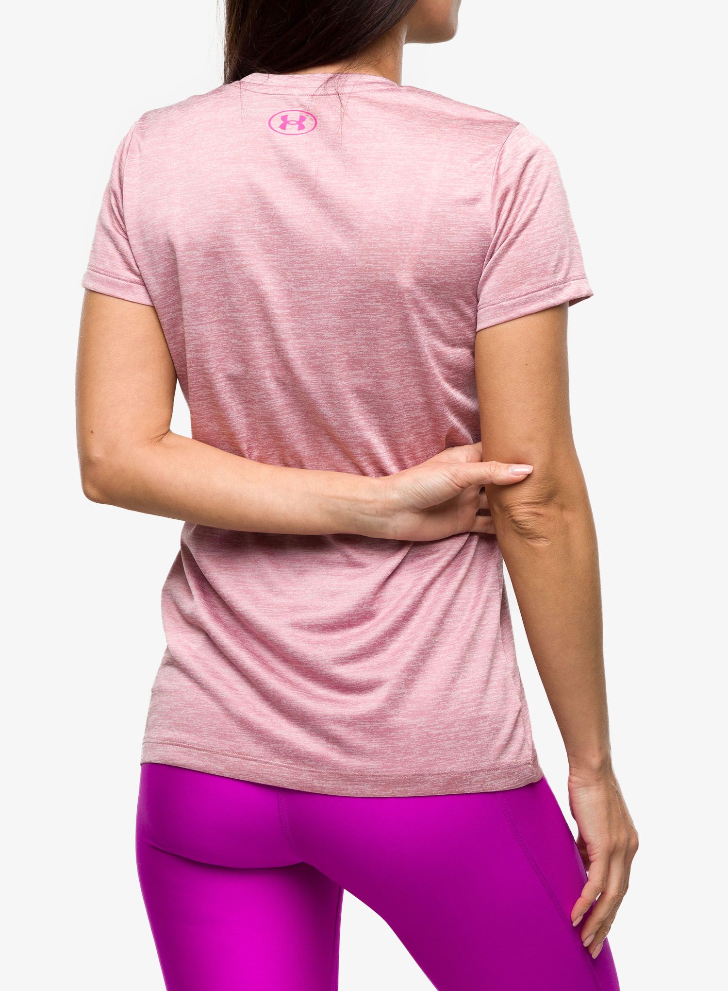 Dámské tričko Under Armour Tech Twist Graphic SSV - pink elixir/pink sugar/rebel