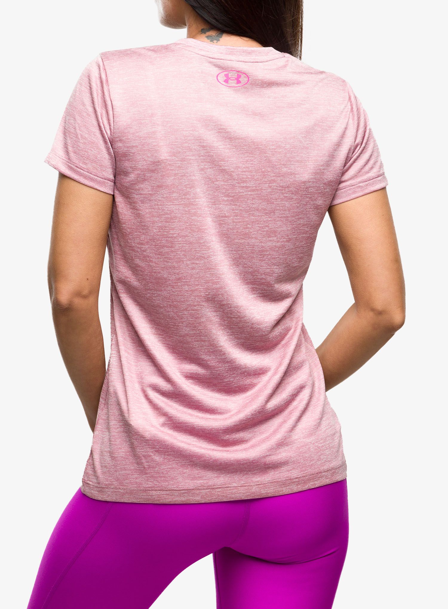 Dámské tričko Under Armour Tech Twist Graphic SSV - pink elixir/pink sugar/rebel