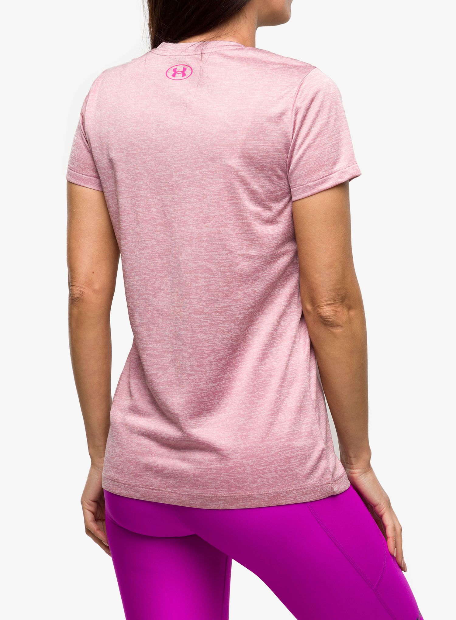 Dámské tričko Under Armour Tech Twist Graphic SSV - pink elixir/pink sugar/rebel