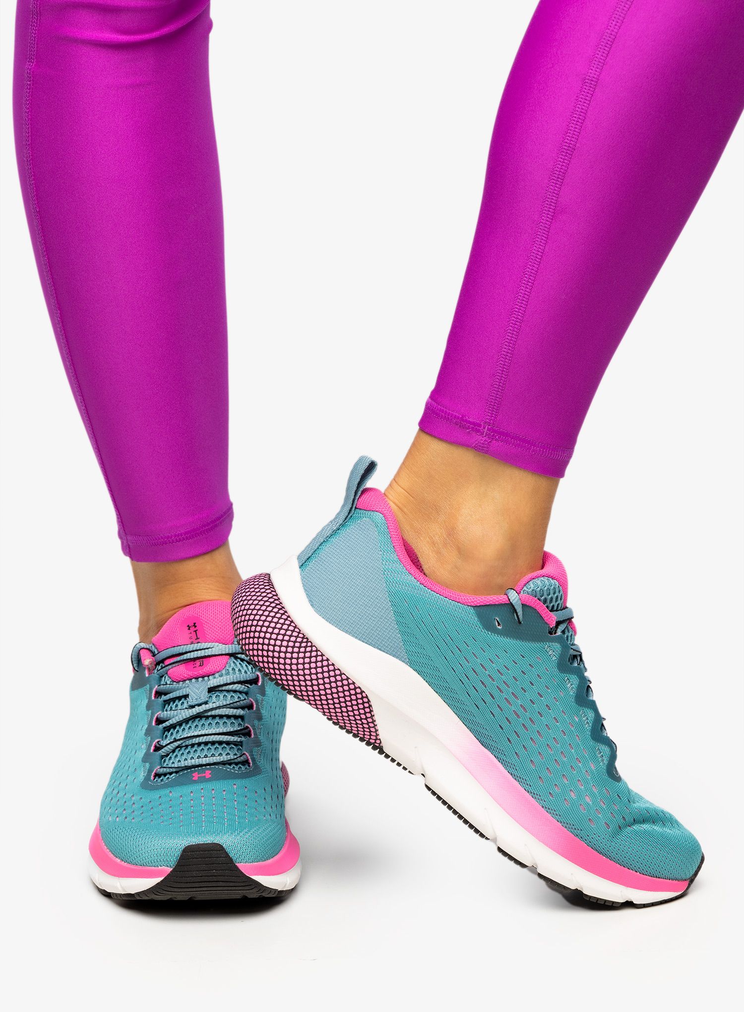Běžecké boty dámské Under Armour HOVR Turbulence - still water/pink