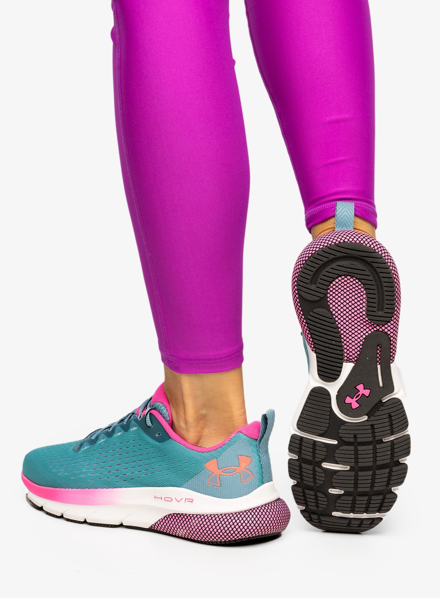 Běžecké boty dámské Under Armour HOVR Turbulence - still water/pink