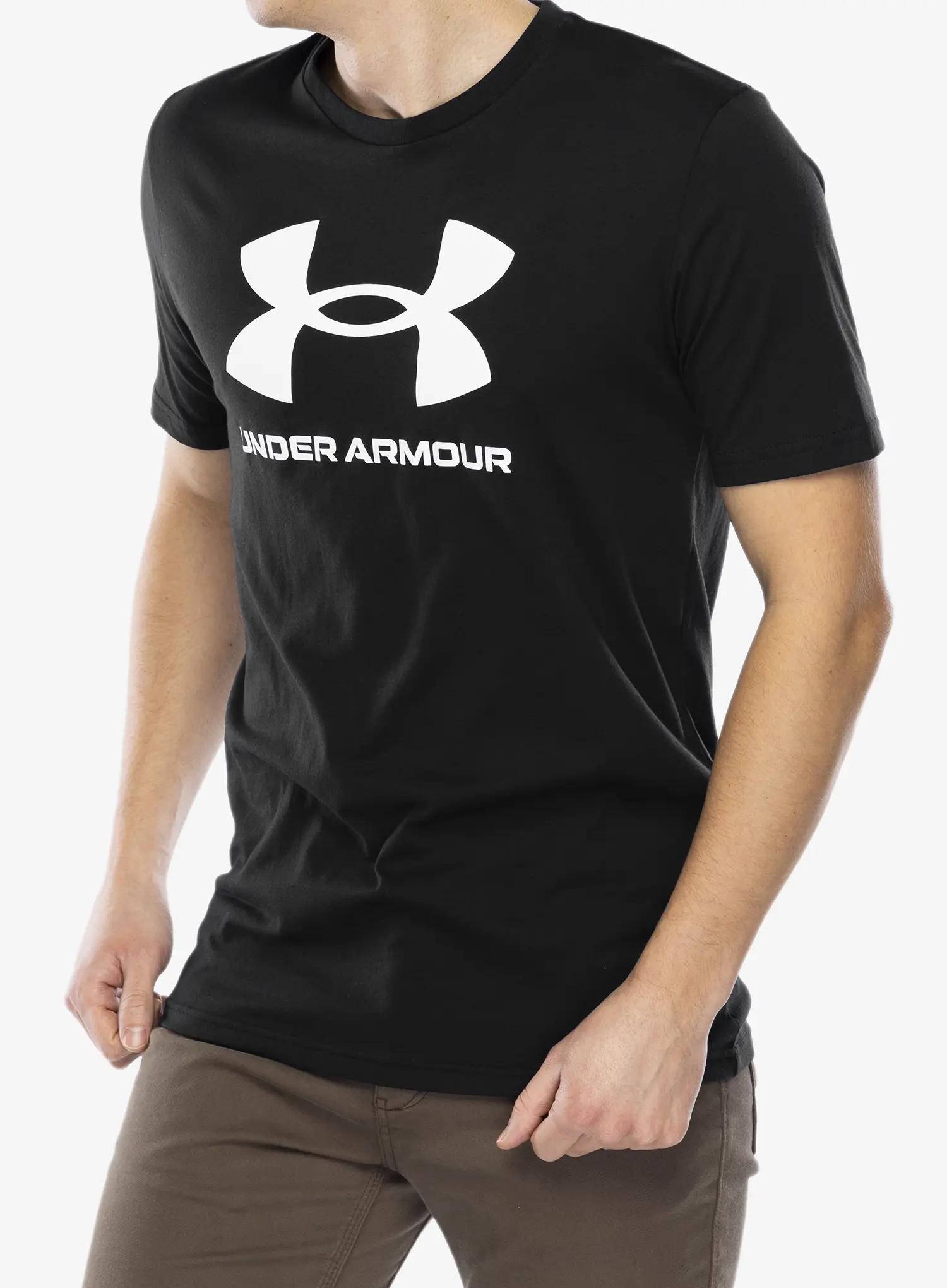 Bavlněné tričko Under Armour UA Logo Short Sleeve - black/white