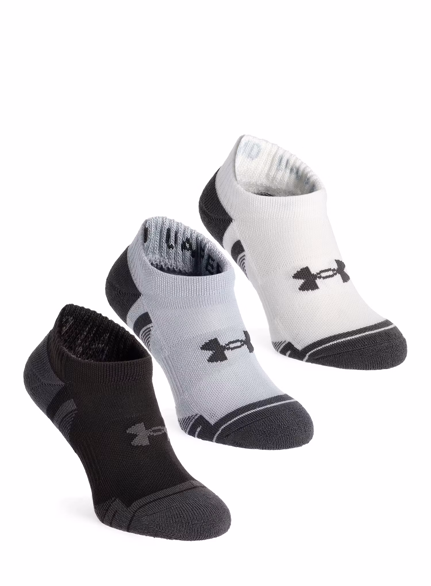 Ponožky Under Armour UA Performance Tech 3-Pack No Show - mod gray/white/jet gray