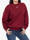 Dámská mikina Under Armour UA Rival Fleece Oversized Crew - cardinal/white