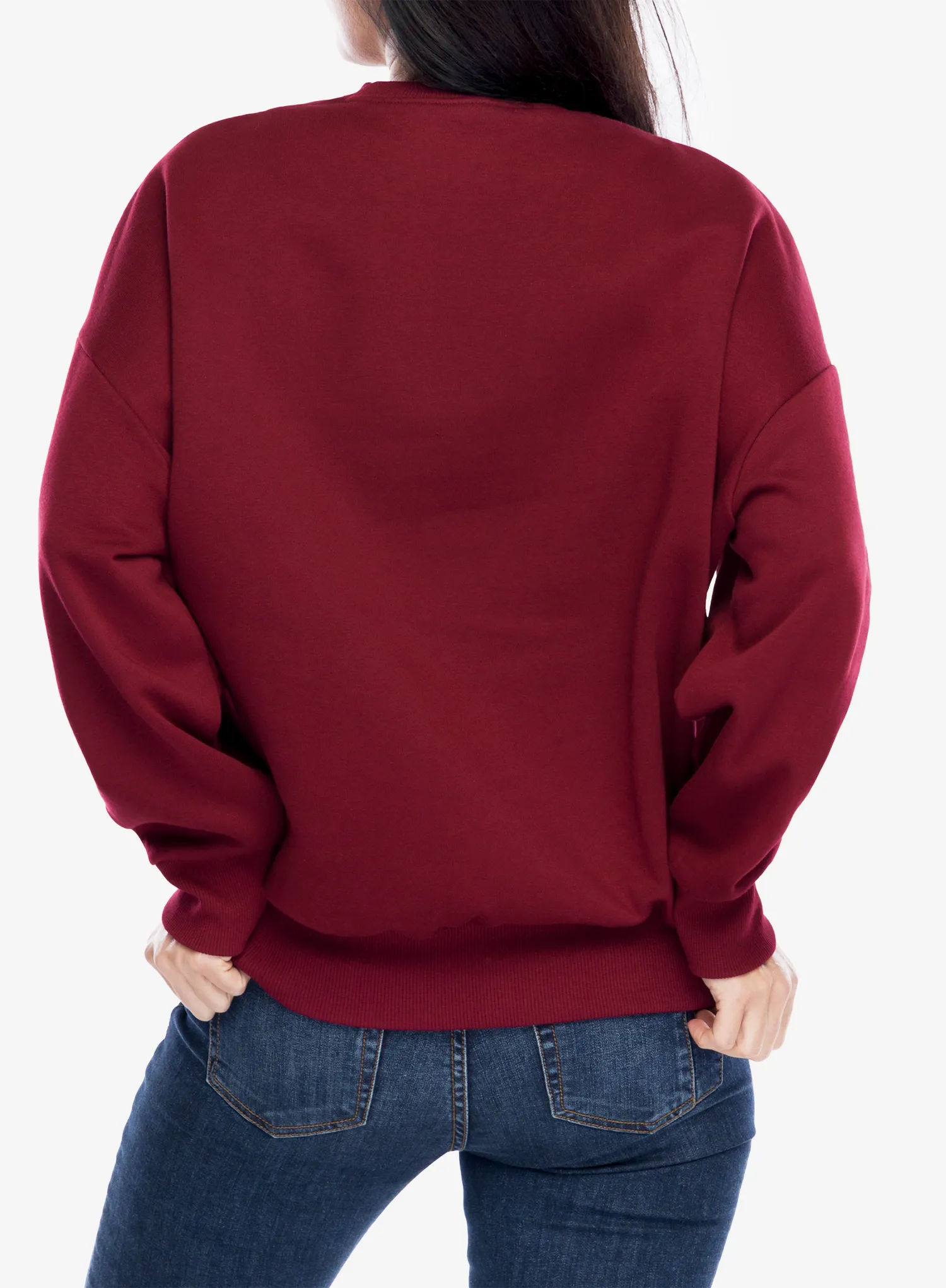Dámská mikina Under Armour UA Rival Fleece Oversized Crew - cardinal/white