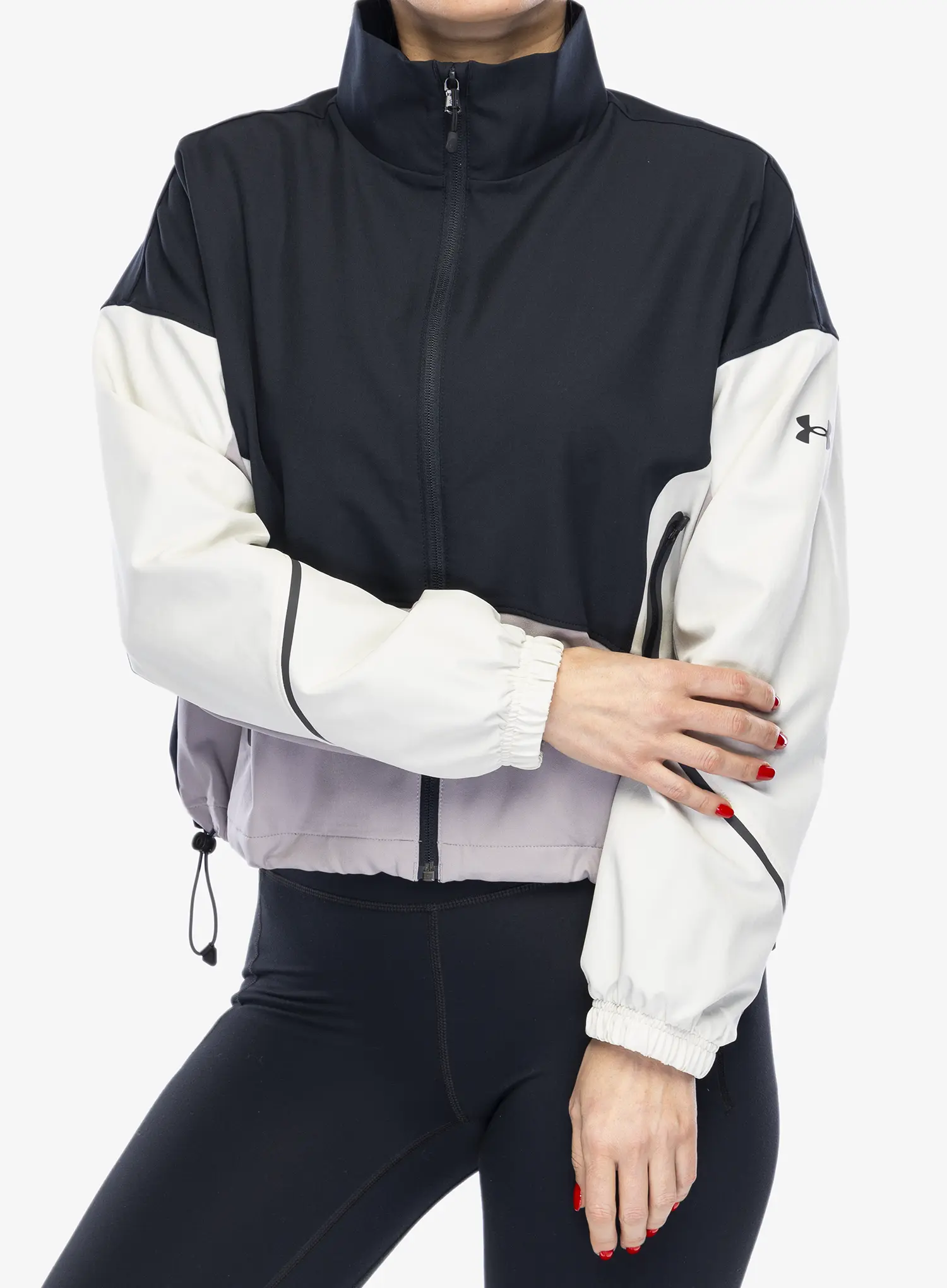Dámská bunda Under Armour UA Unstoppable Jacket - black/summit white/tetra gray