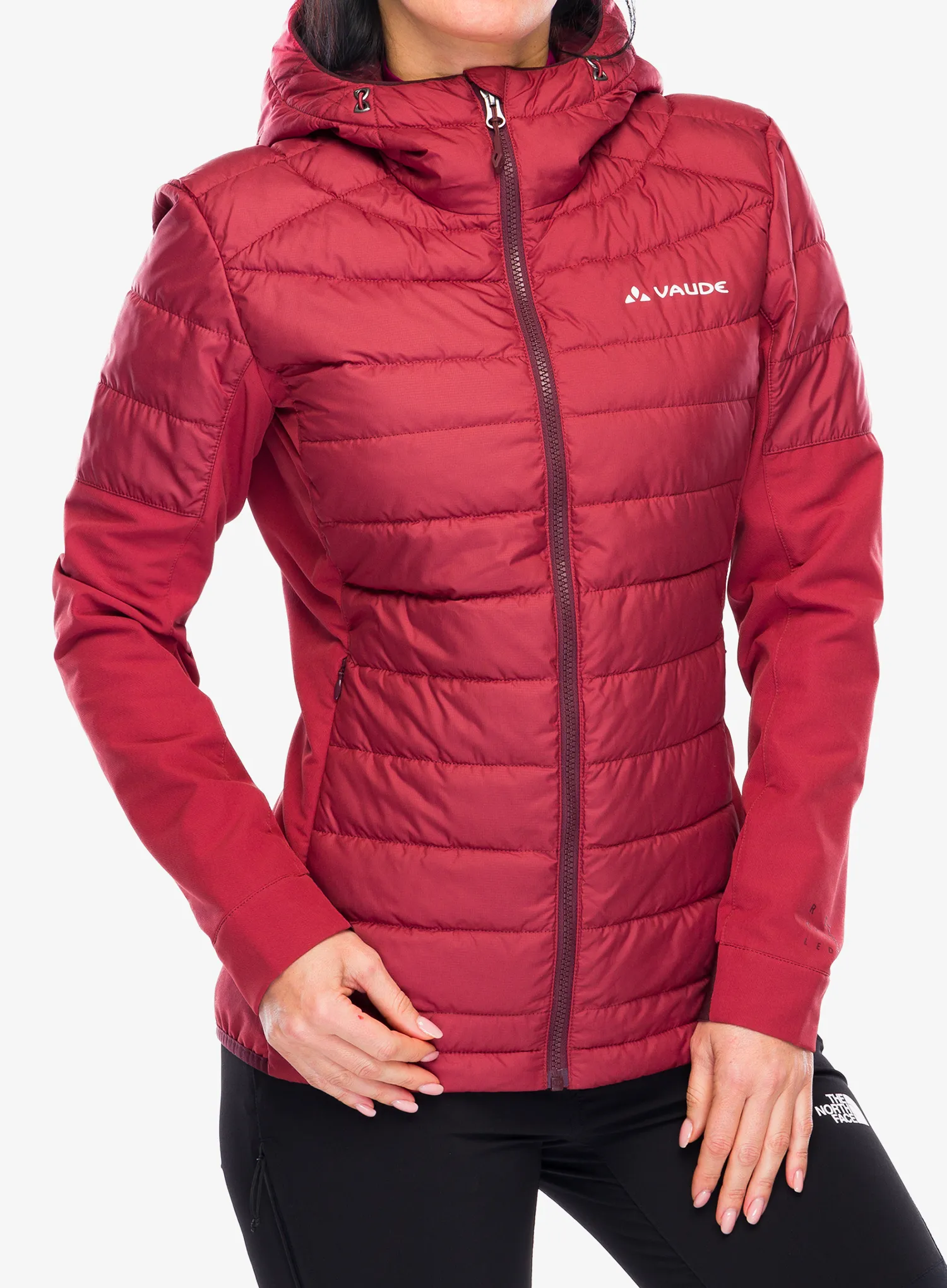 Hybridní bunda dámská Vaude Elope Hybrid Jacket - redeva