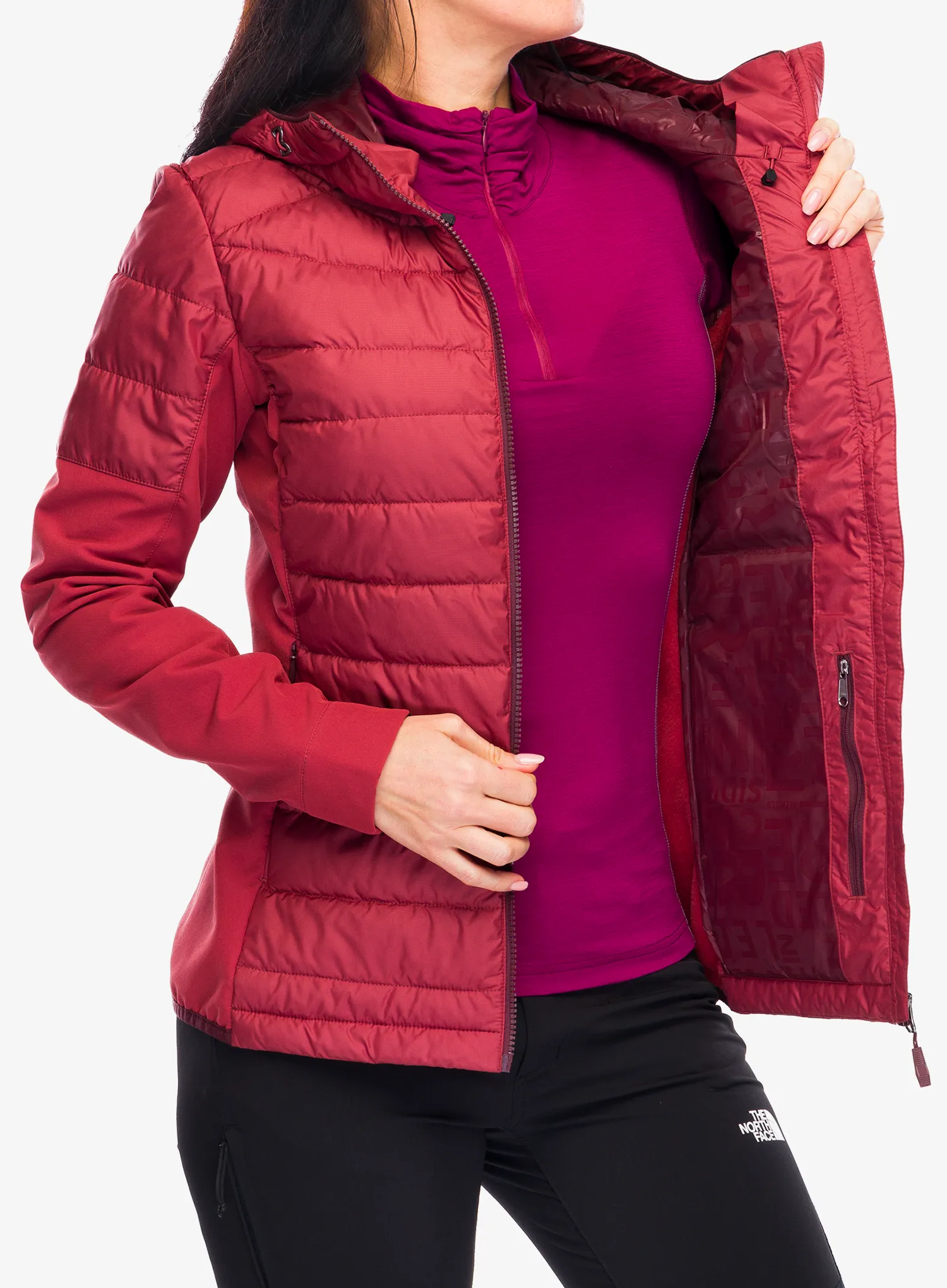 Hybridní bunda dámská Vaude Elope Hybrid Jacket - redeva