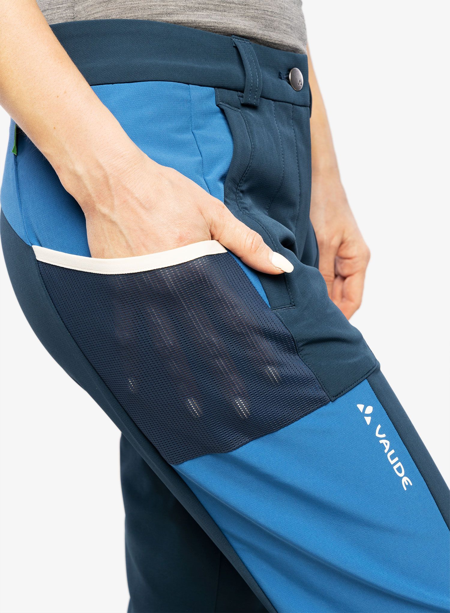 Turistické kalhoty dámské Vaude Elope Slim Fit Pants - dark sea