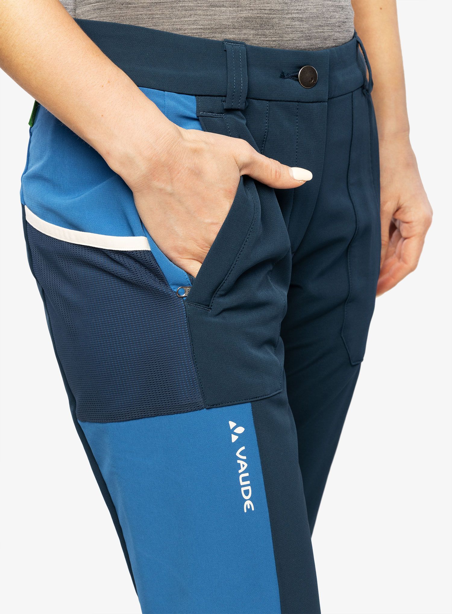 Turistické kalhoty dámské Vaude Elope Slim Fit Pants - dark sea
