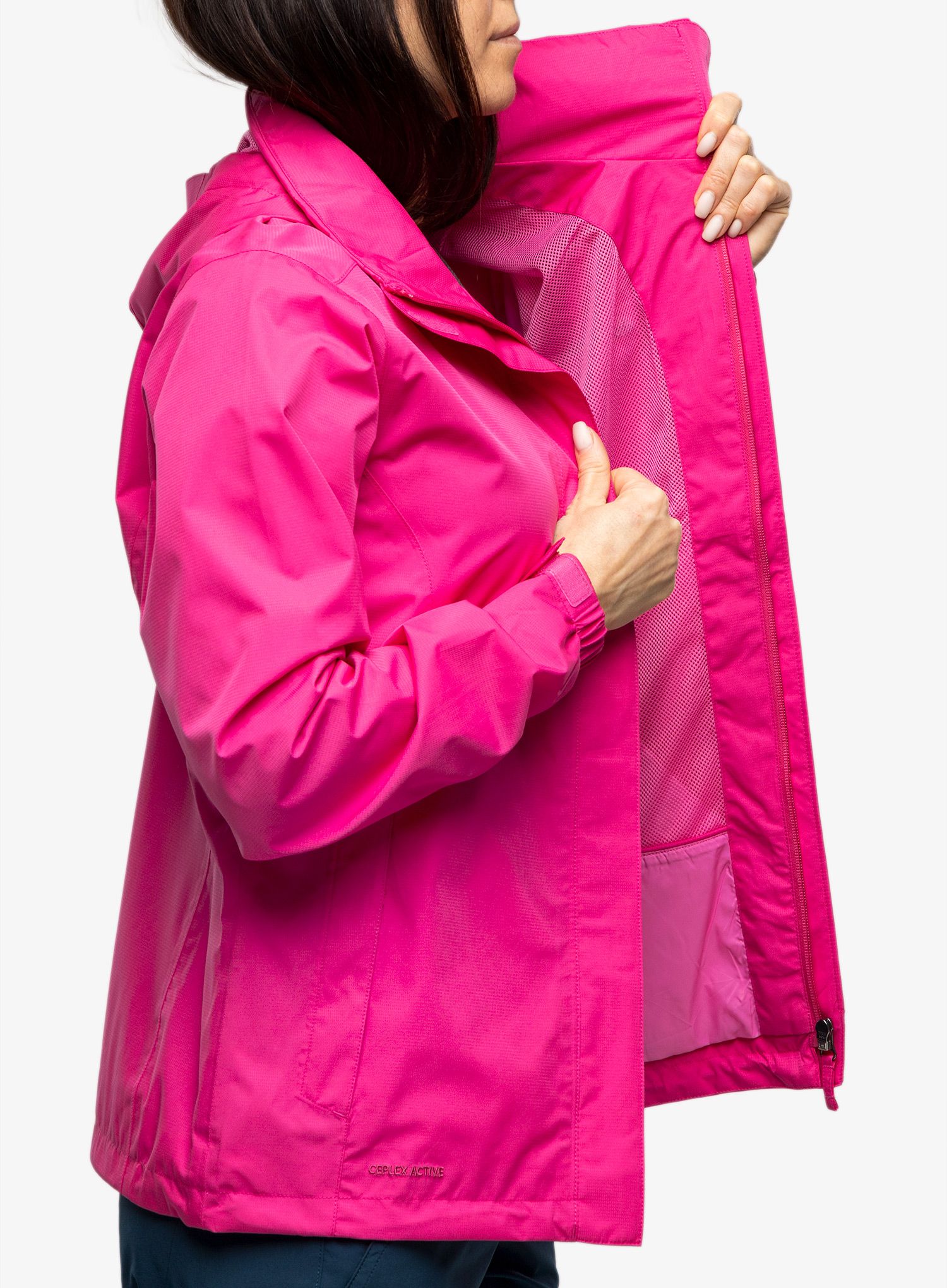 Dámská bunda do deště Vaude Escape Light Jacket - lychee