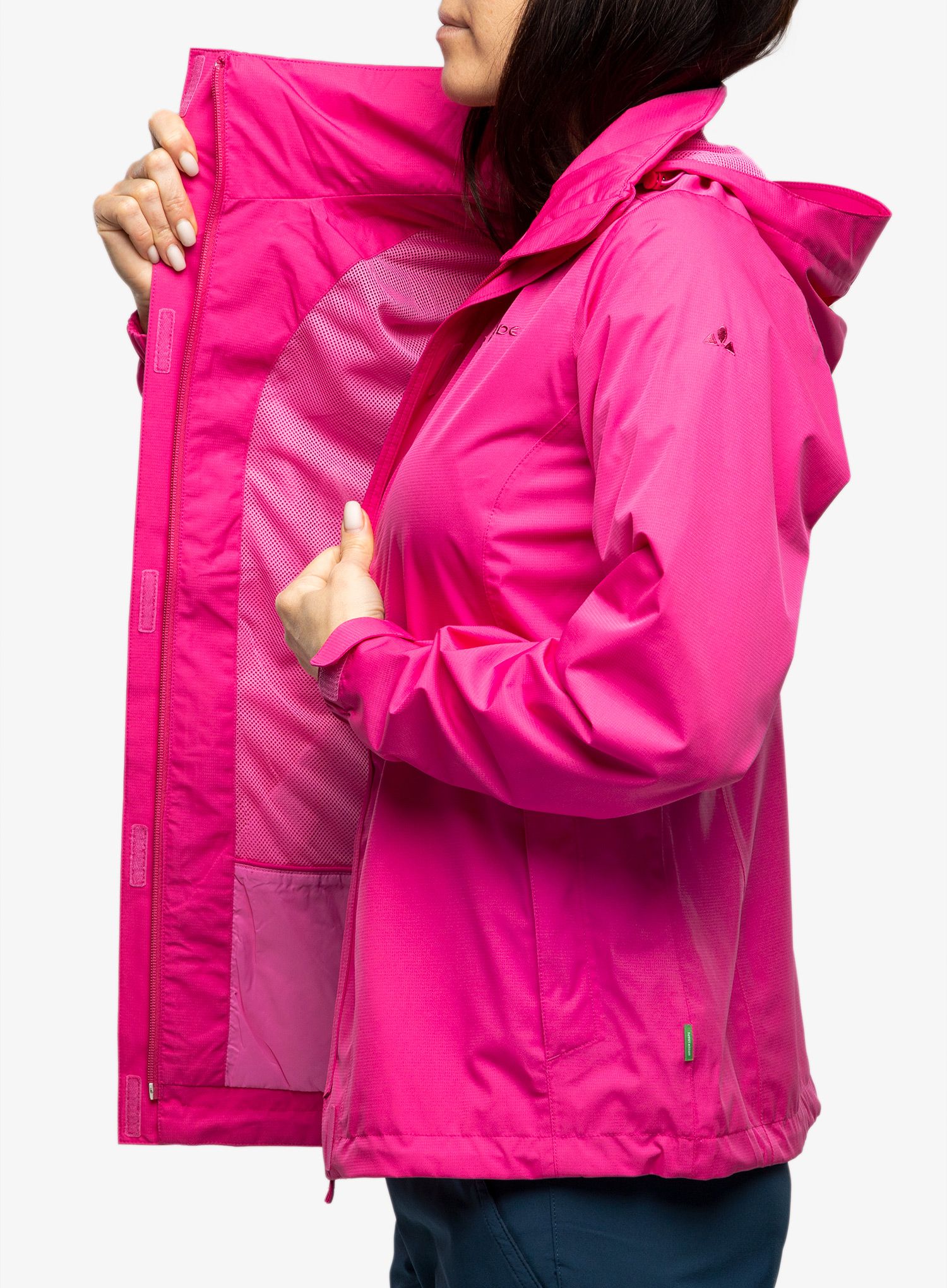 Dámská bunda do deště Vaude Escape Light Jacket - lychee