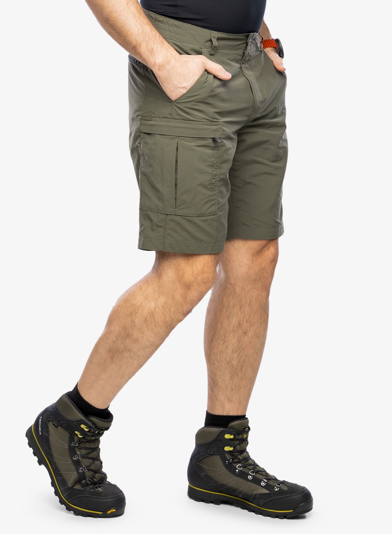Outdoorové kraťasy Vaude Farley Bermuda V - khaki uni