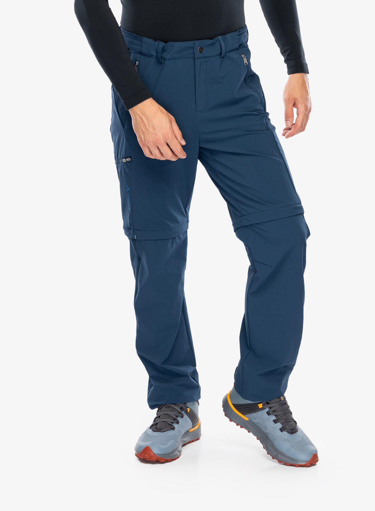 Kalhoty s odepínacími nohavicemi Vaude Farley Stretch T-Zip Pants III - dark sea